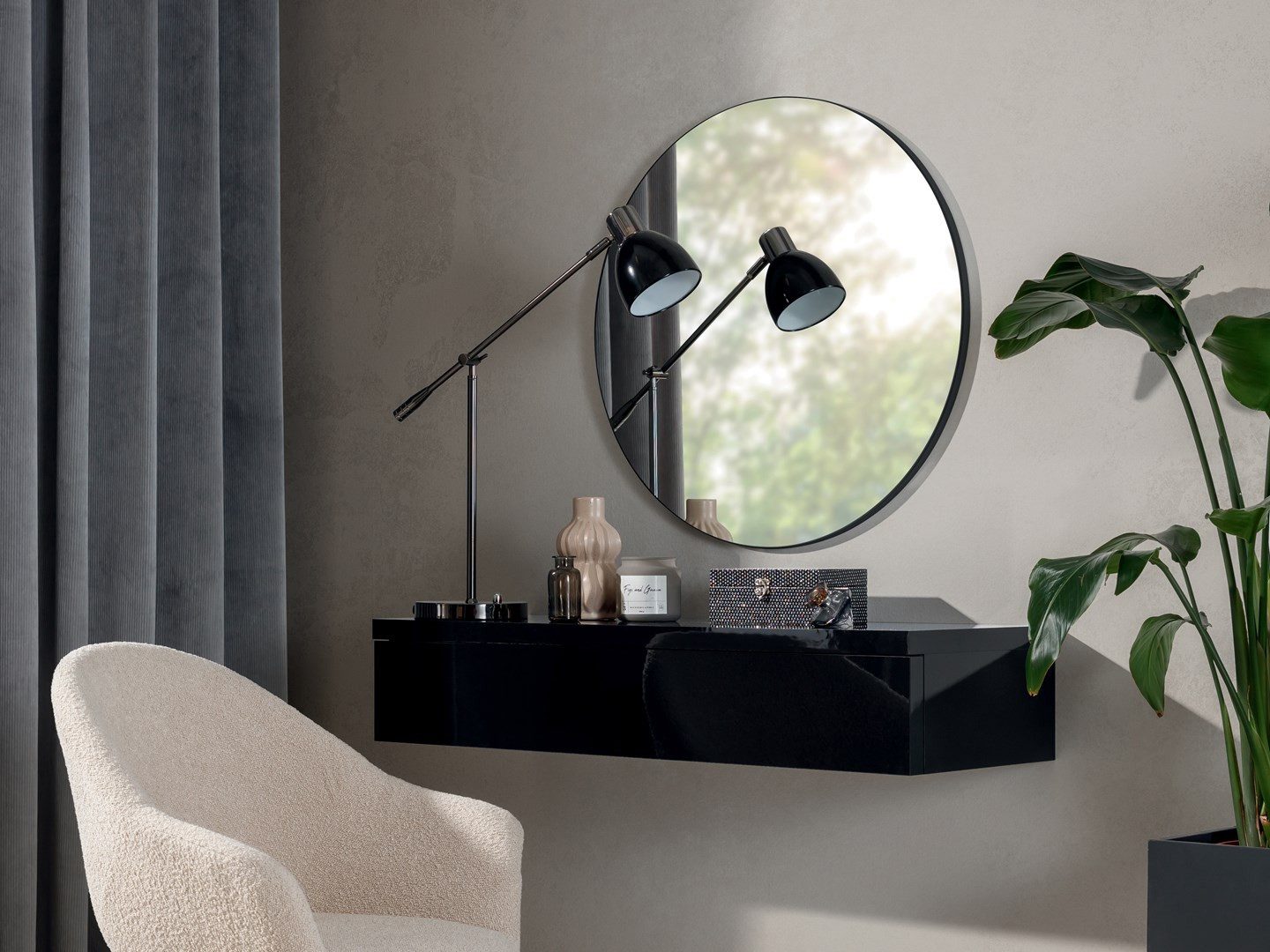 Beautysofa Schminktisch NIVARO mit 1 Schublade (kompakt & modern, Hängender günstig online kaufen