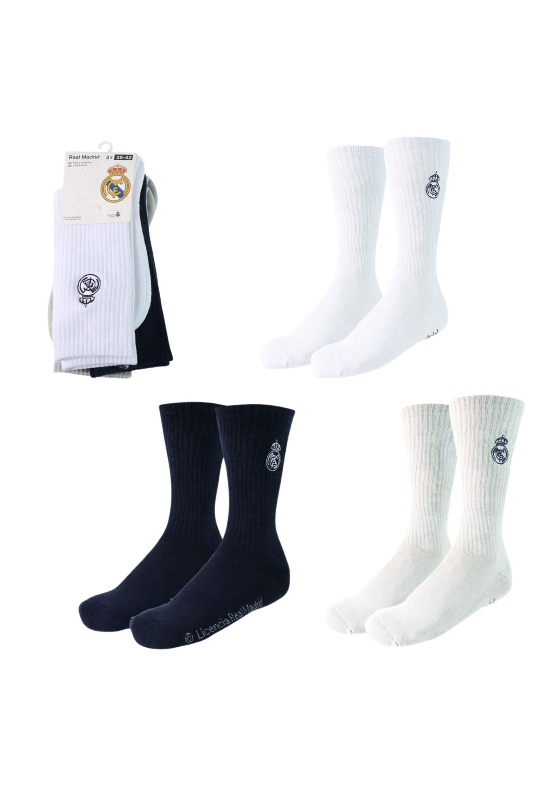 Cerdá Socken Real Madrid Socken 3er-Pack (Set, 3-Paar, 3er Pack)