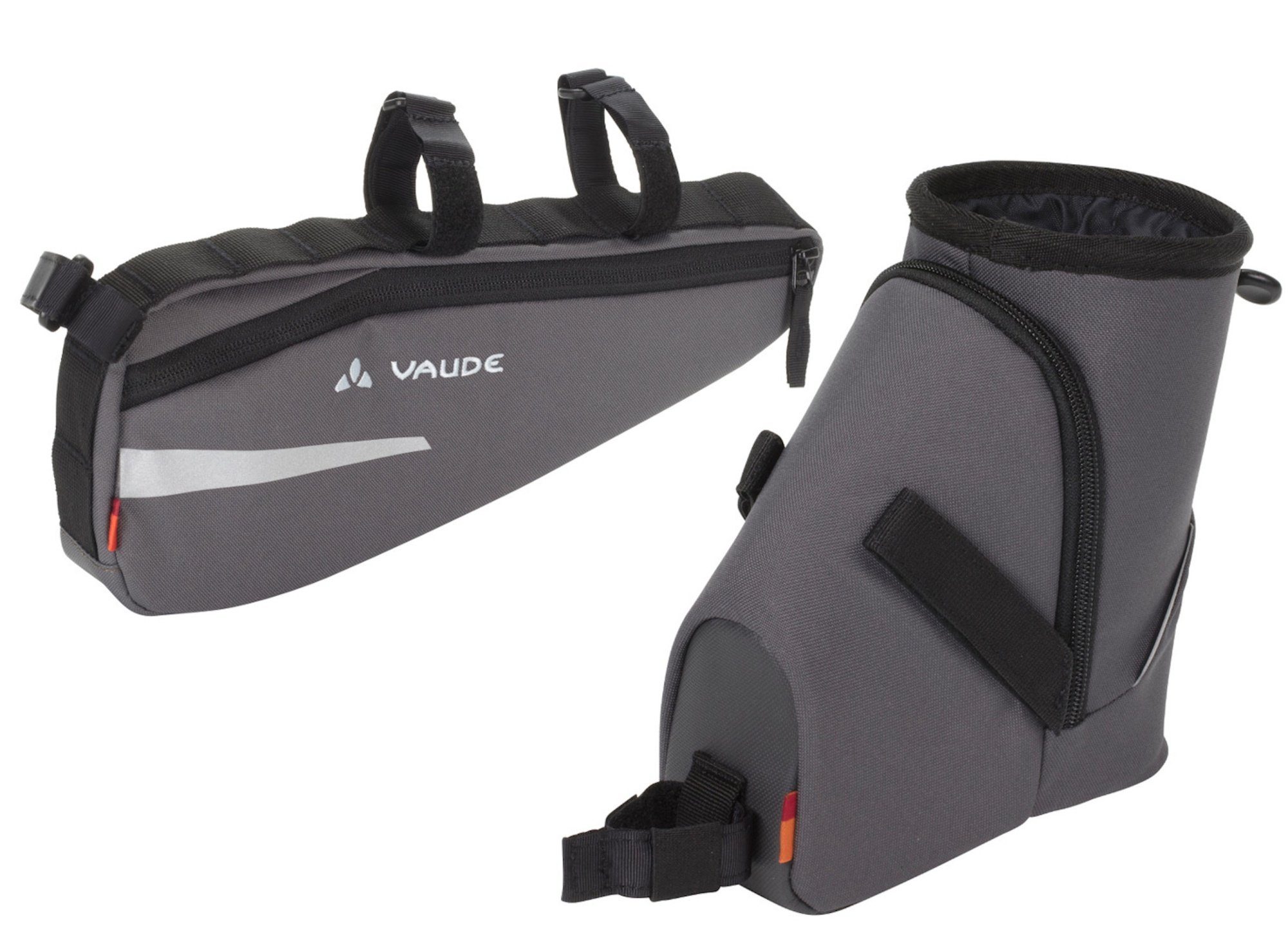 VAUDE Fahrradtasche Tool Drink + Cruiser Bag Rahmentasche und Flaschenhalterung, iron