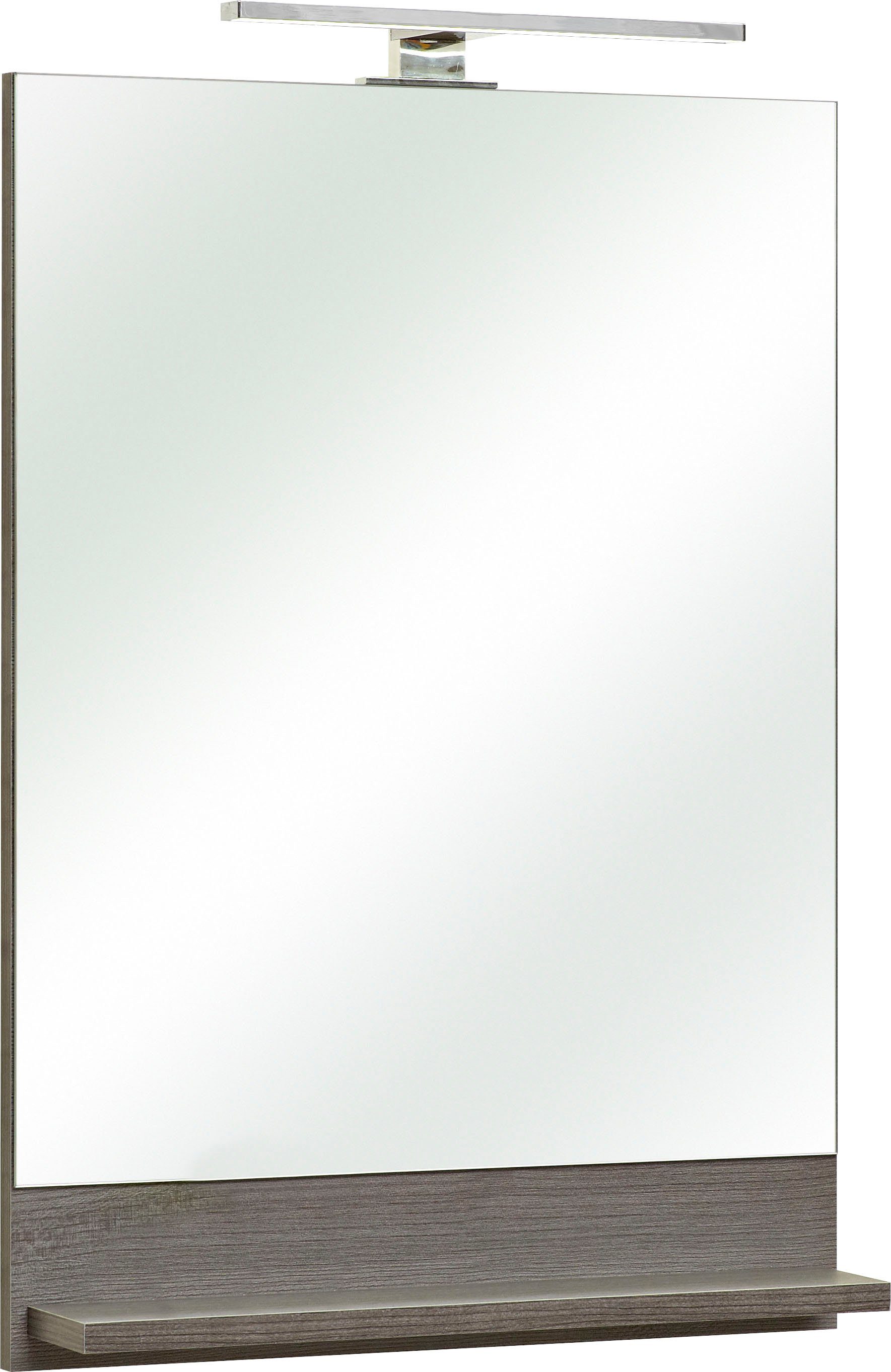 Saphir Badspiegel Quickset Bad Flächenspiegel mit Ablage, 50 cm breit, ohne Beleuchtung, moderner Wandspiegel für Badezimmer, rechteckig, 70 cm hoch – Bild 4 von 5