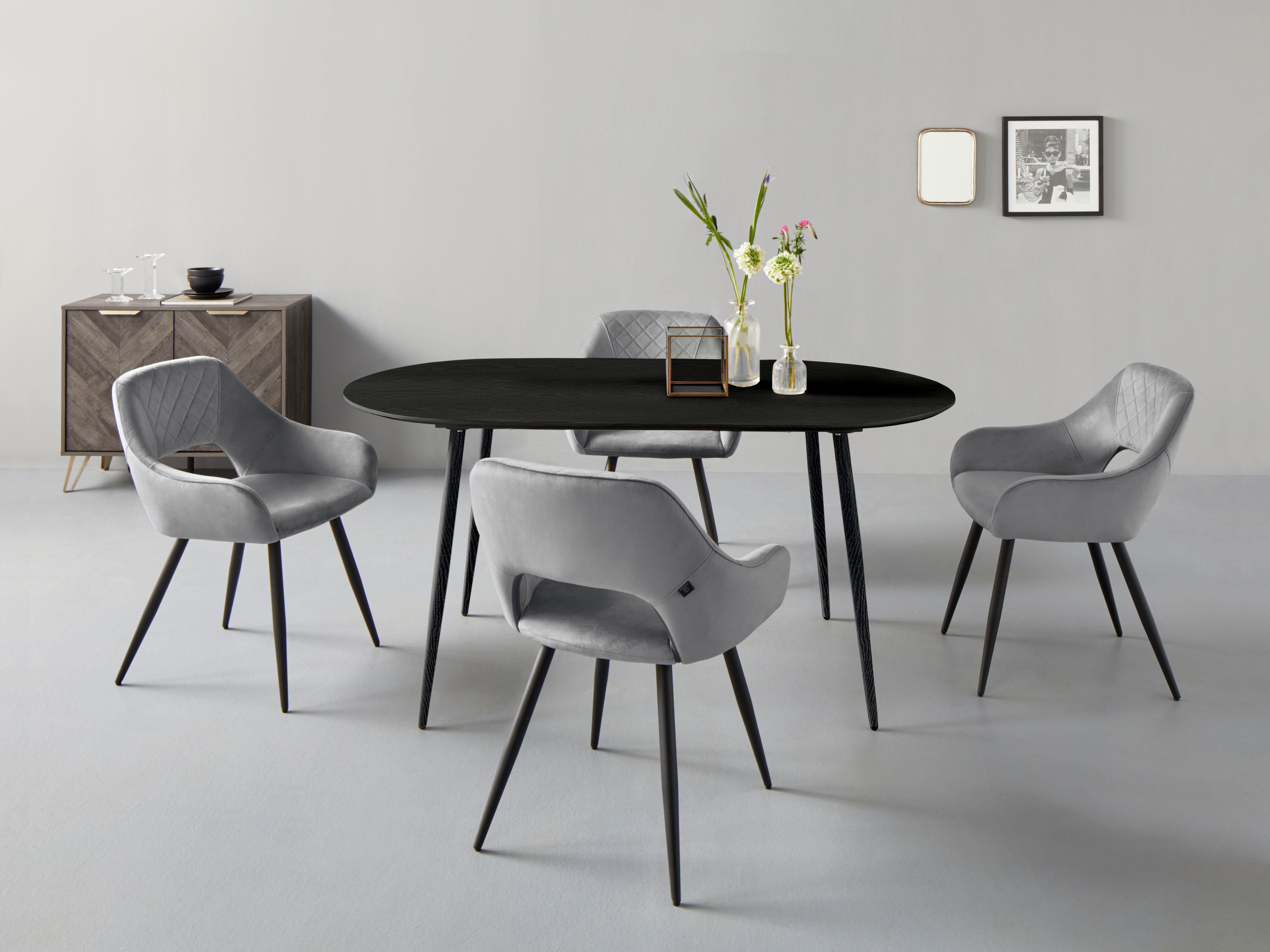 Leonique Esstisch Eadwine, Topseller! Ovaler Tisch, Küchentisch (OTTOs Choi günstig online kaufen