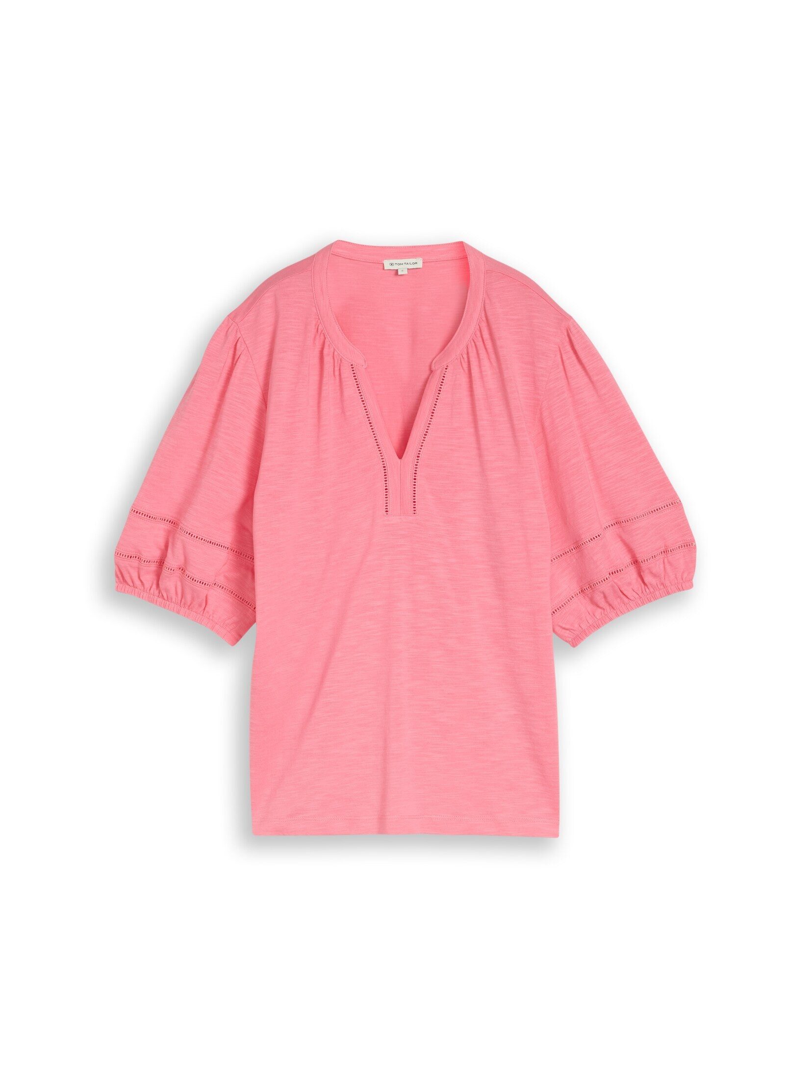 TOM TAILOR T-Shirt T-Shirt (im Einserpack) Blusenshirt mit Spitzendetails