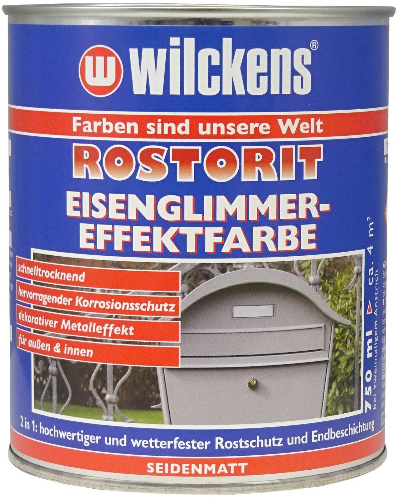 Wilckens Farben Metallschutzlack Wilckens Rostorit Eisenglimmer Effektfarbe
