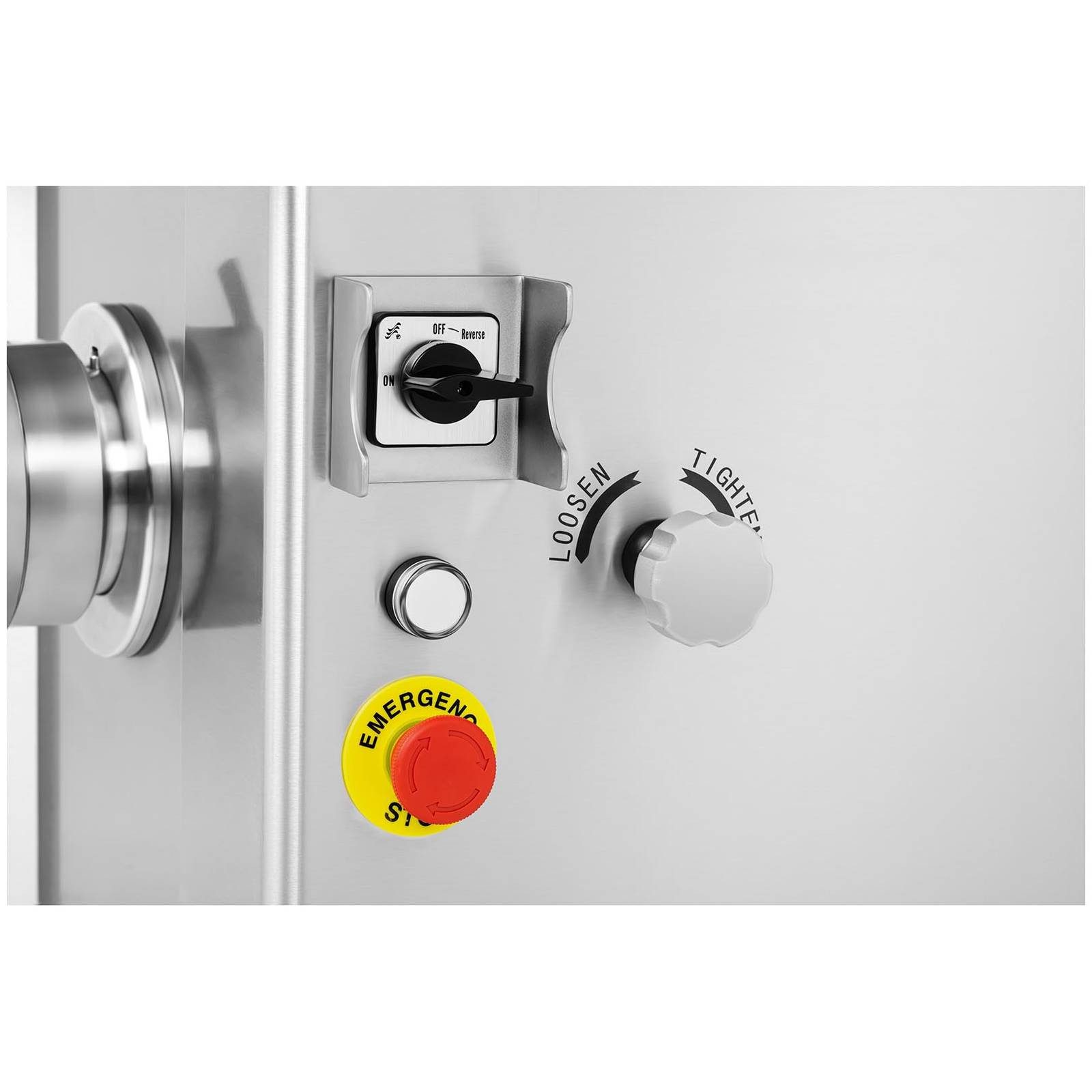 Royal Catering Fleischwolf 800 kg/h Elektrisch Gastro Profi Edelstahl Rücklauf Metallgetriebe, 1500 W, 400 V