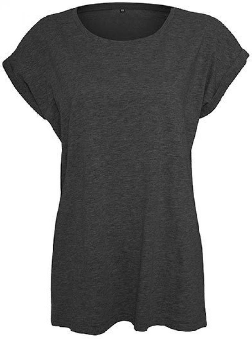 Build Your Brand Rundhalsshirt Ladies Extended Shoulder Damen T-Shirt günstig online kaufen