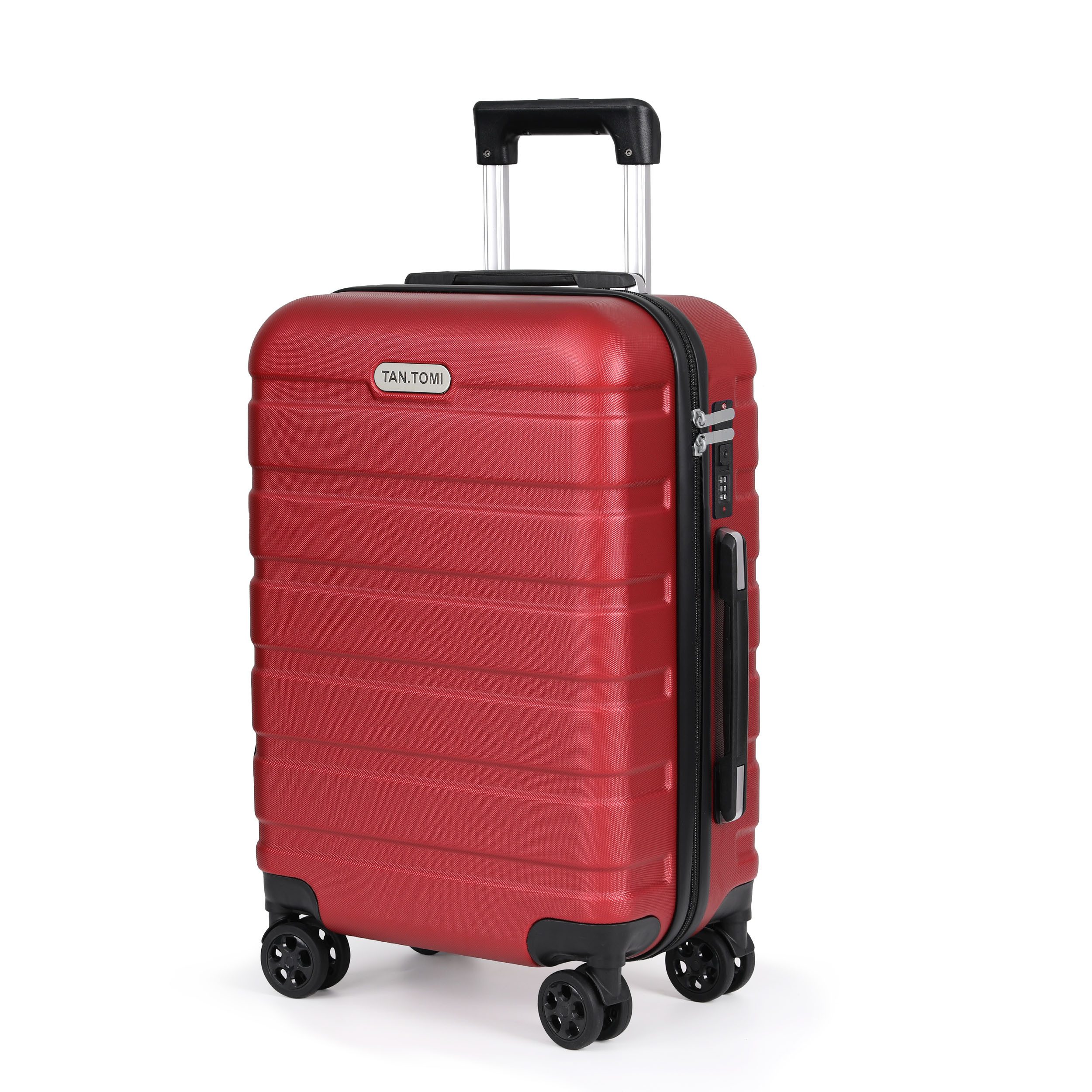 TAN.TOMI Handgepäckkoffer Koffer Hartschale Leicht Reisekoffer ABS Geräumig Haltbar(M L XL), 4 Rollen, Trolley Handgepäck Große Kapazität mit 4 Rollen und Zahlenschloss