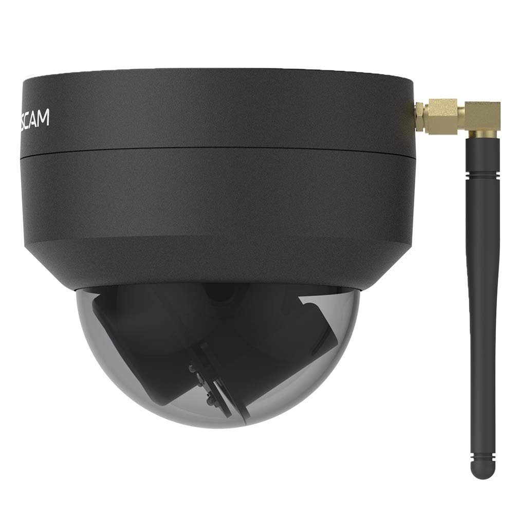 Foscam Überwachungskamera Foscam D4Z 4 MP 2K Dual-Band WLAN PTZ Dome Überwachungskamera (Außenbereichs, Innenbereich, Vorinstallierte 64 GB microSD-Karte, 4-facher optischer Zoom, Wetter- und Vandalismusschutz)