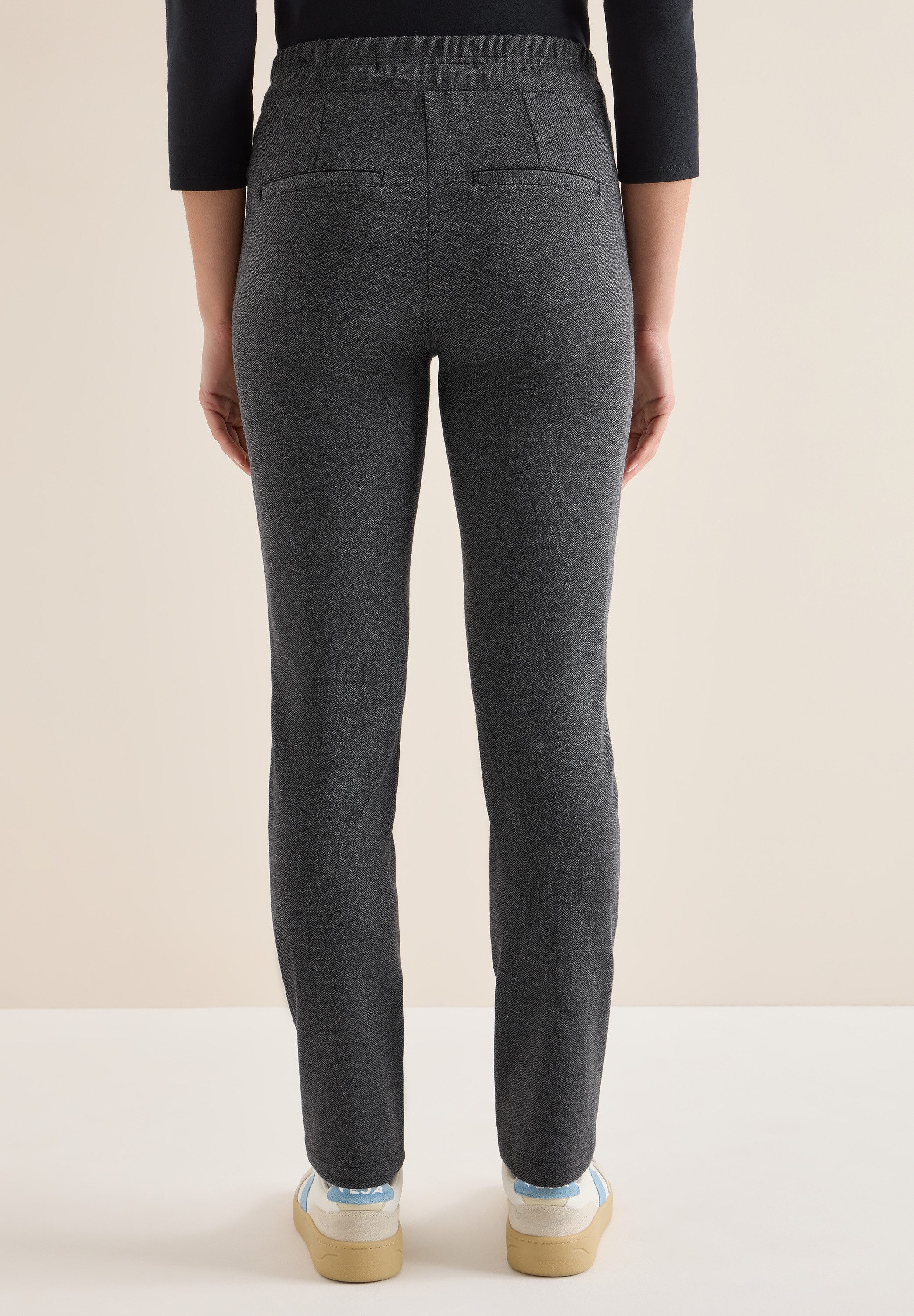 CECIL Jogger Pants mit Elastikbund und Tunnelzugbändchen