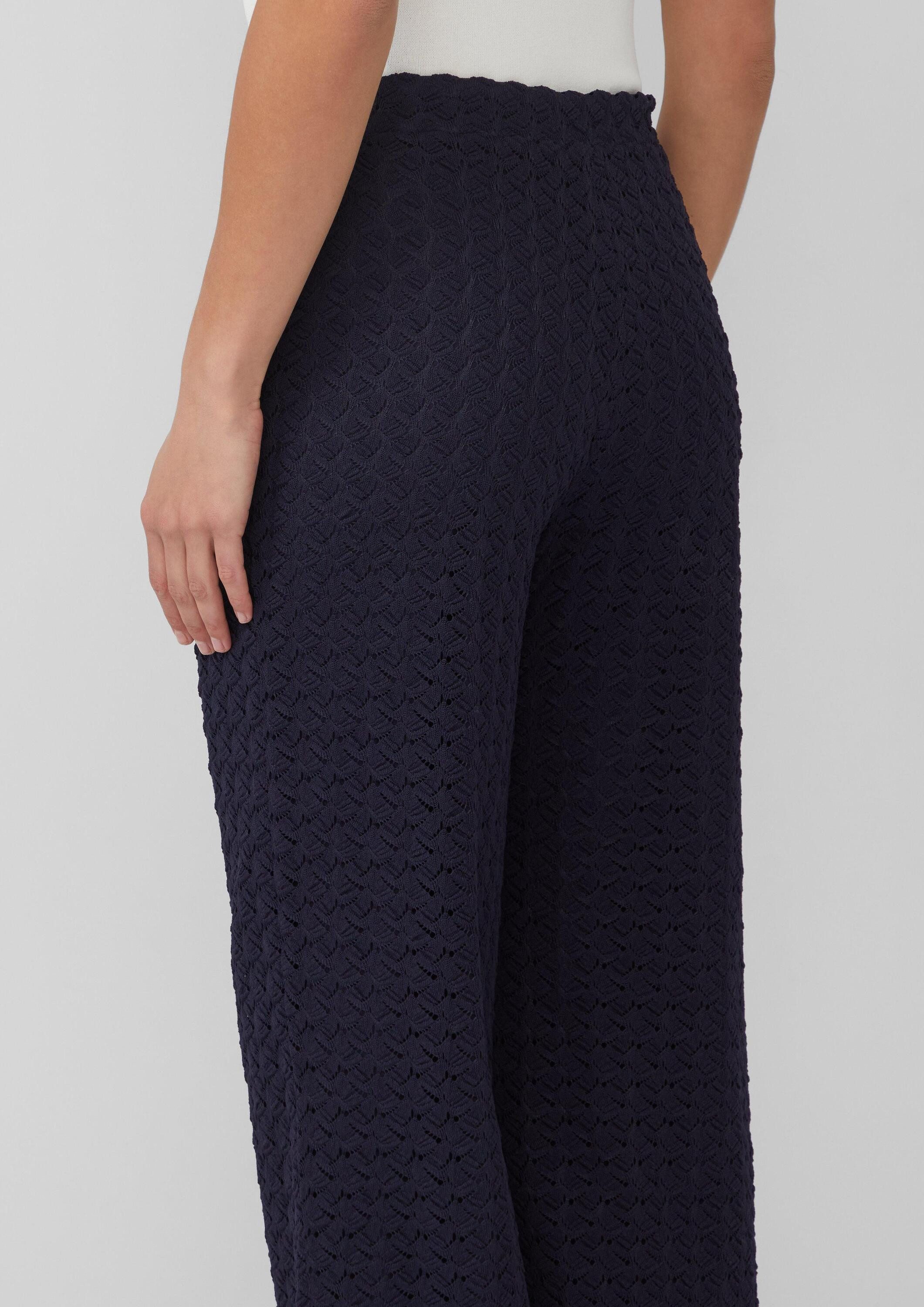 s.Oliver Culotte Hose Culotte aus Strickjersey mit Futter und Elastikbund