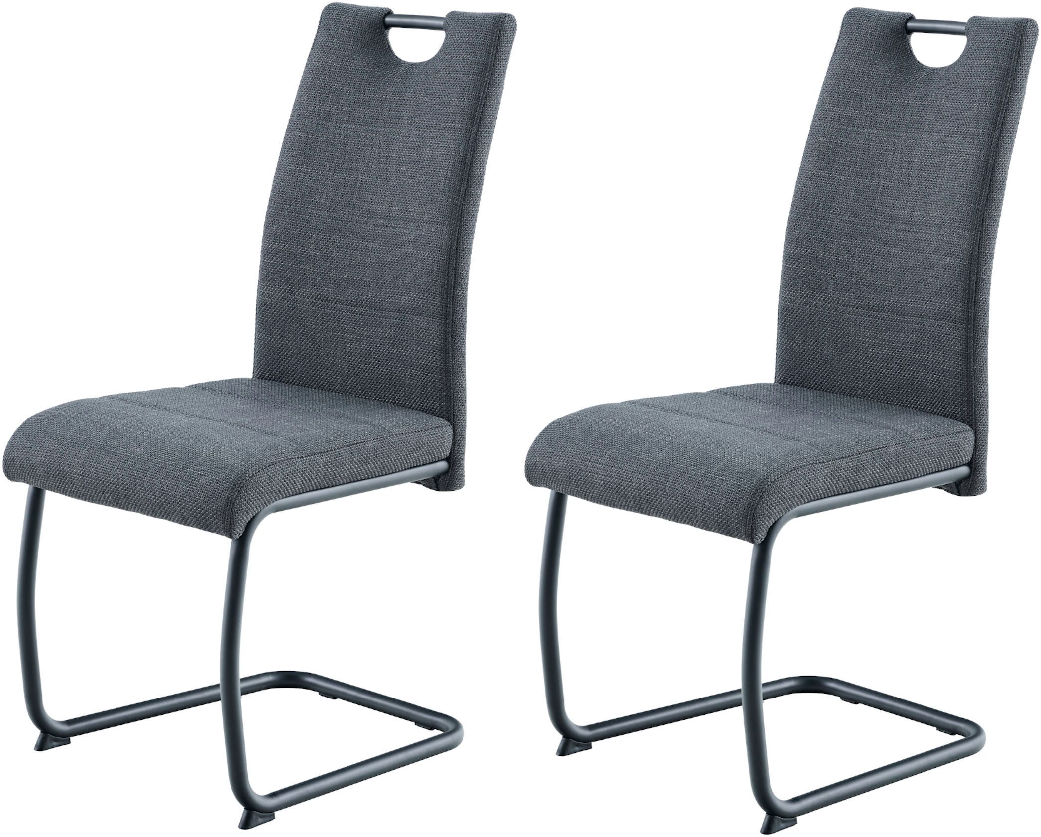 HELA Freischwinger FLORENZ (Set, 2 St), Rundrohrgestell Matching Colour, gepolstert, mit Griff