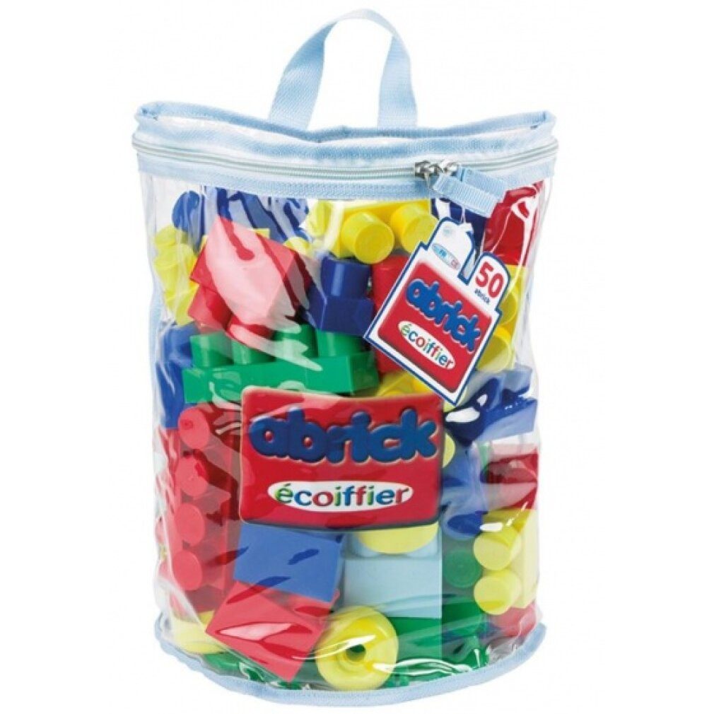 Ecoiffier Maxi Abrick : Beutel mit 50 Blöcken Konstruktions-Spielset, (Packung)