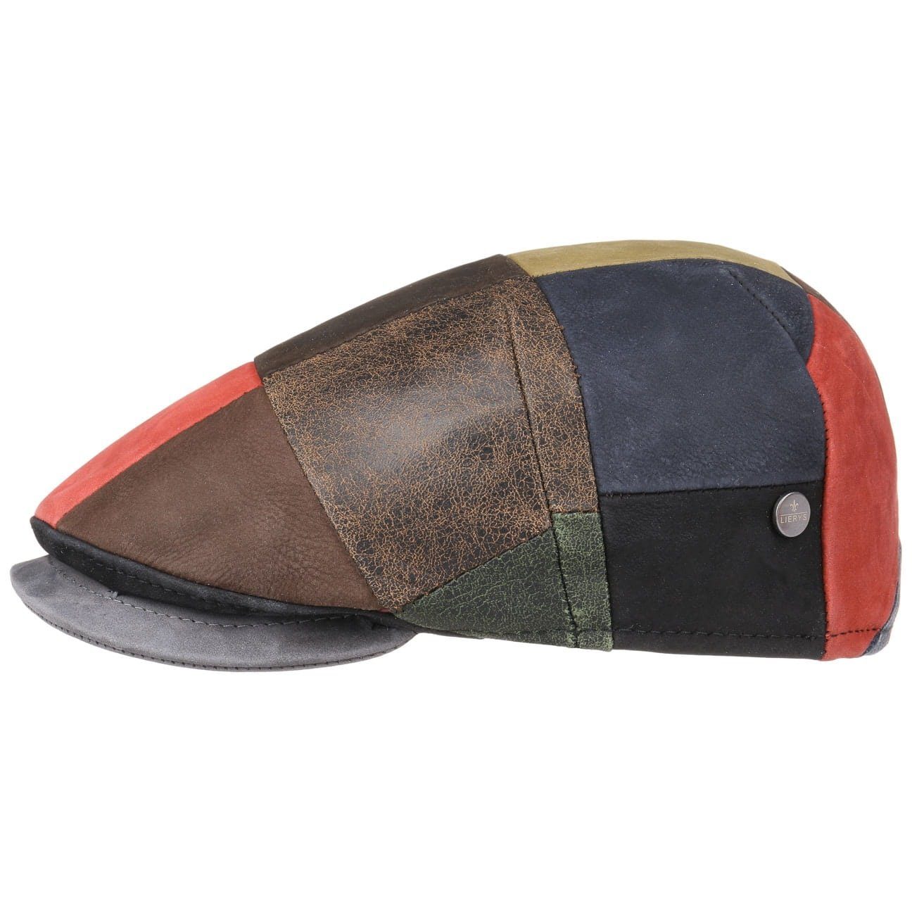 Lierys Flat Cap (1-St) Ledercap mit Schirm, Made in Italy