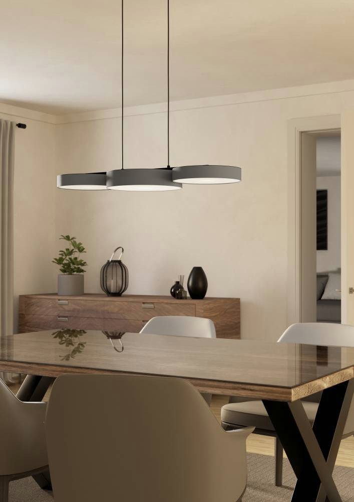 EGLO Hängeleuchte BARBANO-Z, Bluetooth, CCT - über Fernbedienung, Dimmfunktion, Ein-/Ausschalter, Farbsteuerung, Farbwechsel, Memoryfunktion, Nachtlichtfunktion, RGB, Smart Home, Weckerfunktion, dimmbar über Fernbedienung, mehrere Helligkeitsstufen, LED fest integriert, RGB, warmweiß - kaltweiß, App und Sprachsteuerung Alexa, ‎82 x 30 x 110 cm, exkl. Fernbedienung