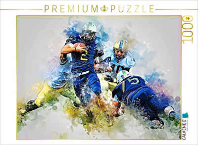 CALVENDO Puzzle CALVENDO Puzzle American Football extrem 1000 Teile Lege-Розмір 64 x 48 cm Foto-Puzzle Bild von Peter Roder, 1000 Puzzleteile