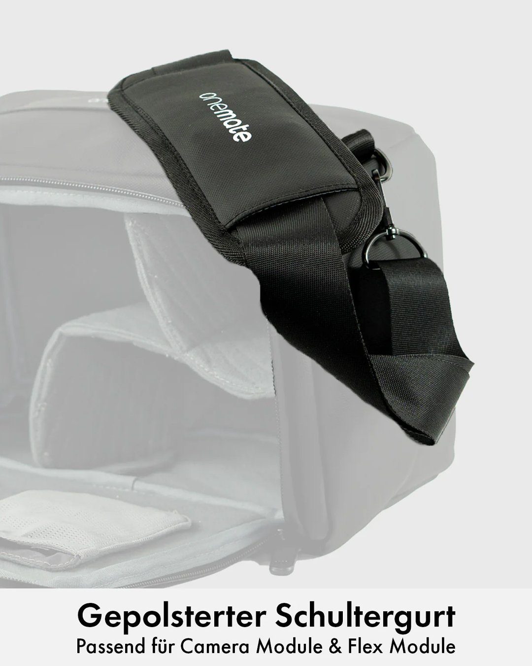onemate Rucksack Shoulder Strap / schwarz (1-tlg), Schultergurt vielseitig günstig online kaufen