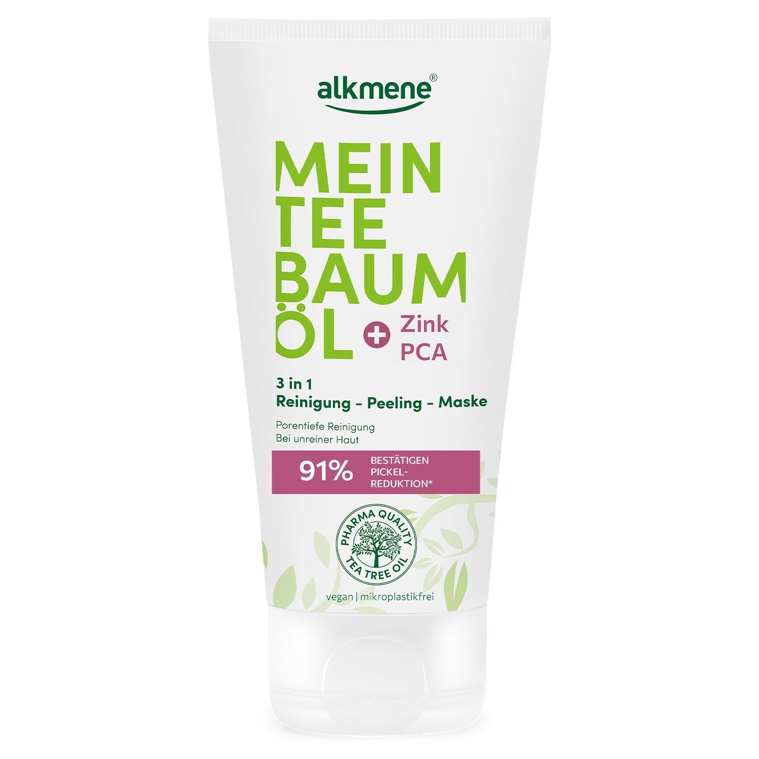 Körperpeeling 3in1 Reinigung Peeling Maske 150 ml - Pickel Reduktion 91% bestätigt