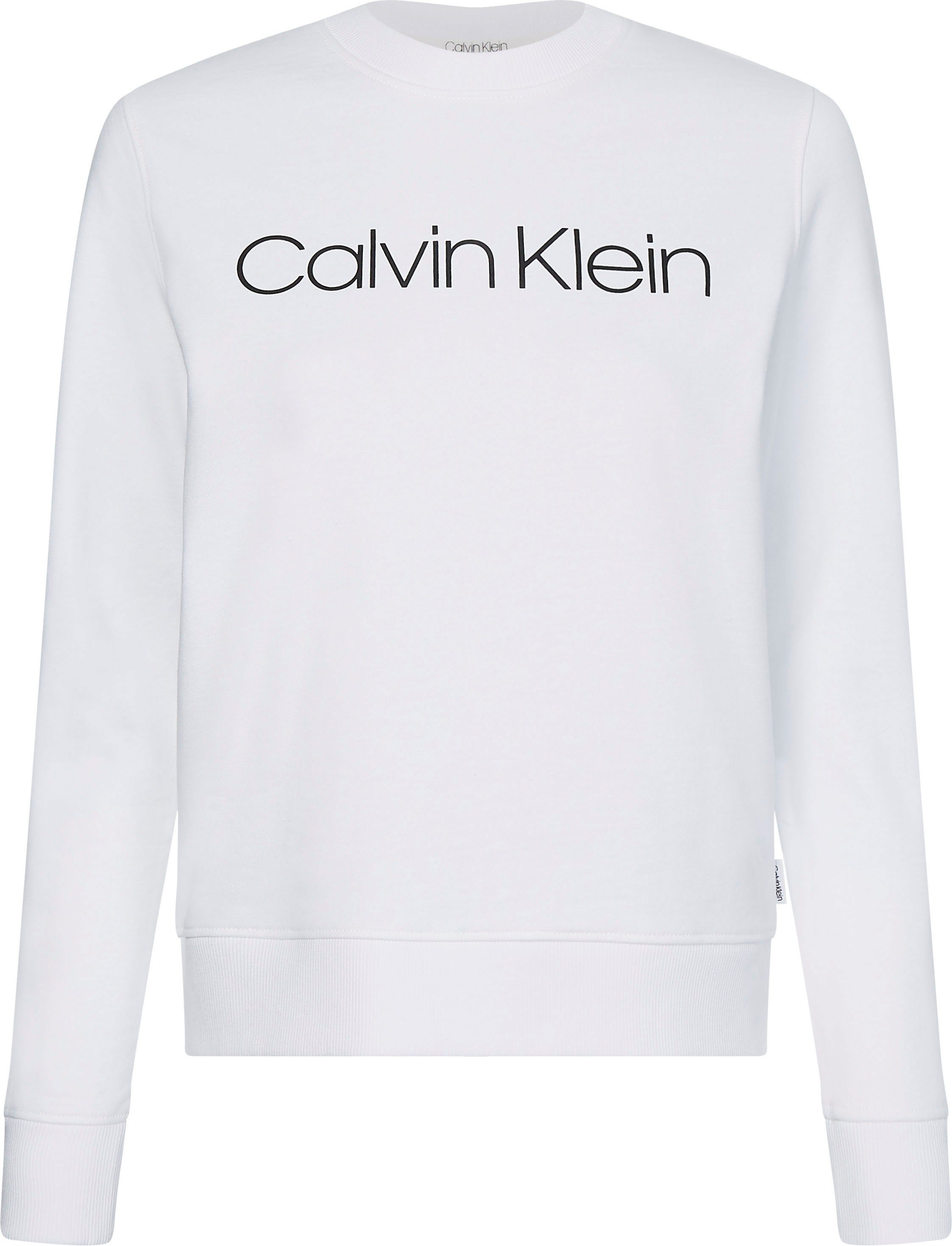 Klein mit Curve Sweatshirt SWEATSHIRT Calvin Klein CORE Calvin Logo-Schriftzug LOGO INCLUSIVE