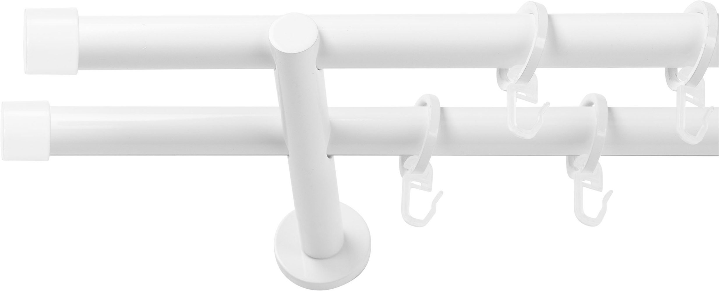SN DECO GROUP Gardinenstange, Ø 19 mm, 2-läufig, Fixmaß, kürzbar