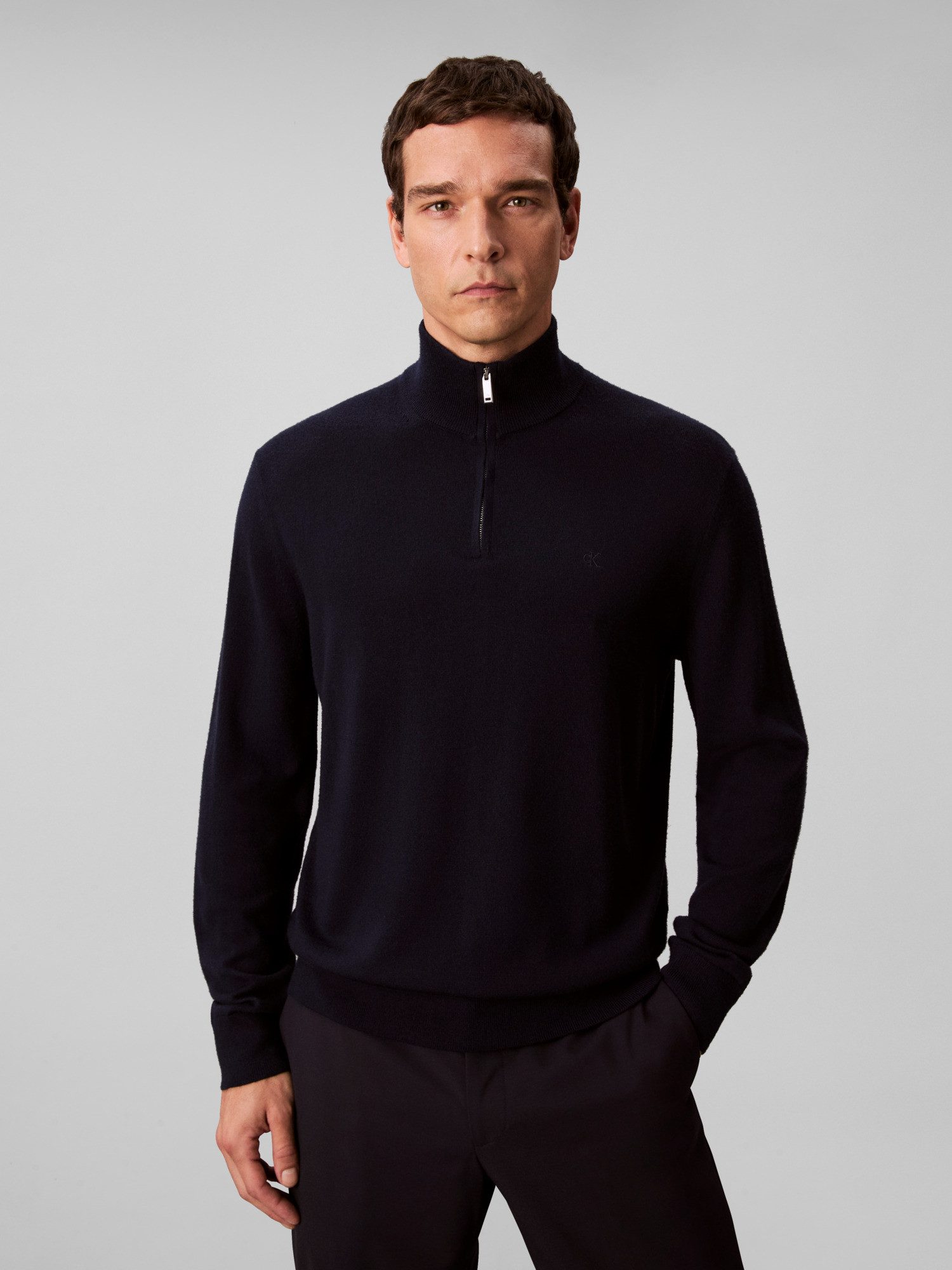 Calvin Klein Stehkragenpullover LS 100% MERINO günstig online kaufen