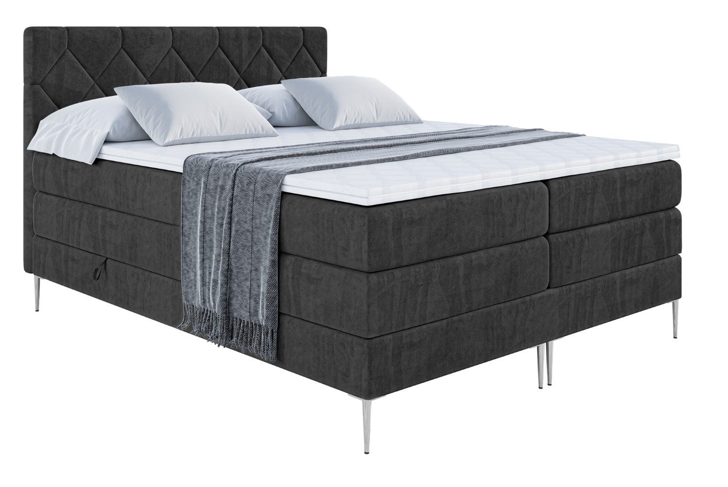 ALTDECOR Boxspringbett CATOR-F KING (Multipocket-Matratze H4, günstig online kaufen