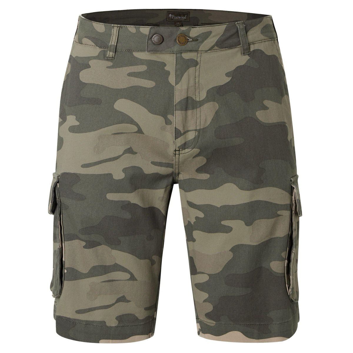 Pinewood Shorts Värnamo/Serengeti Shorts Elastische Herrenshorts für Wanderungen, aus Wolle, mit zahlreichen