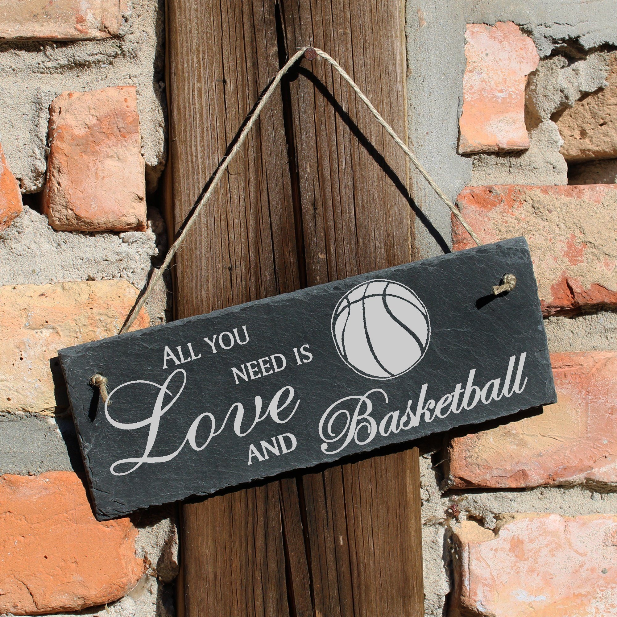 Dekolando Hängedekoration Basketball 22x8cm need All is Love and you Basketball