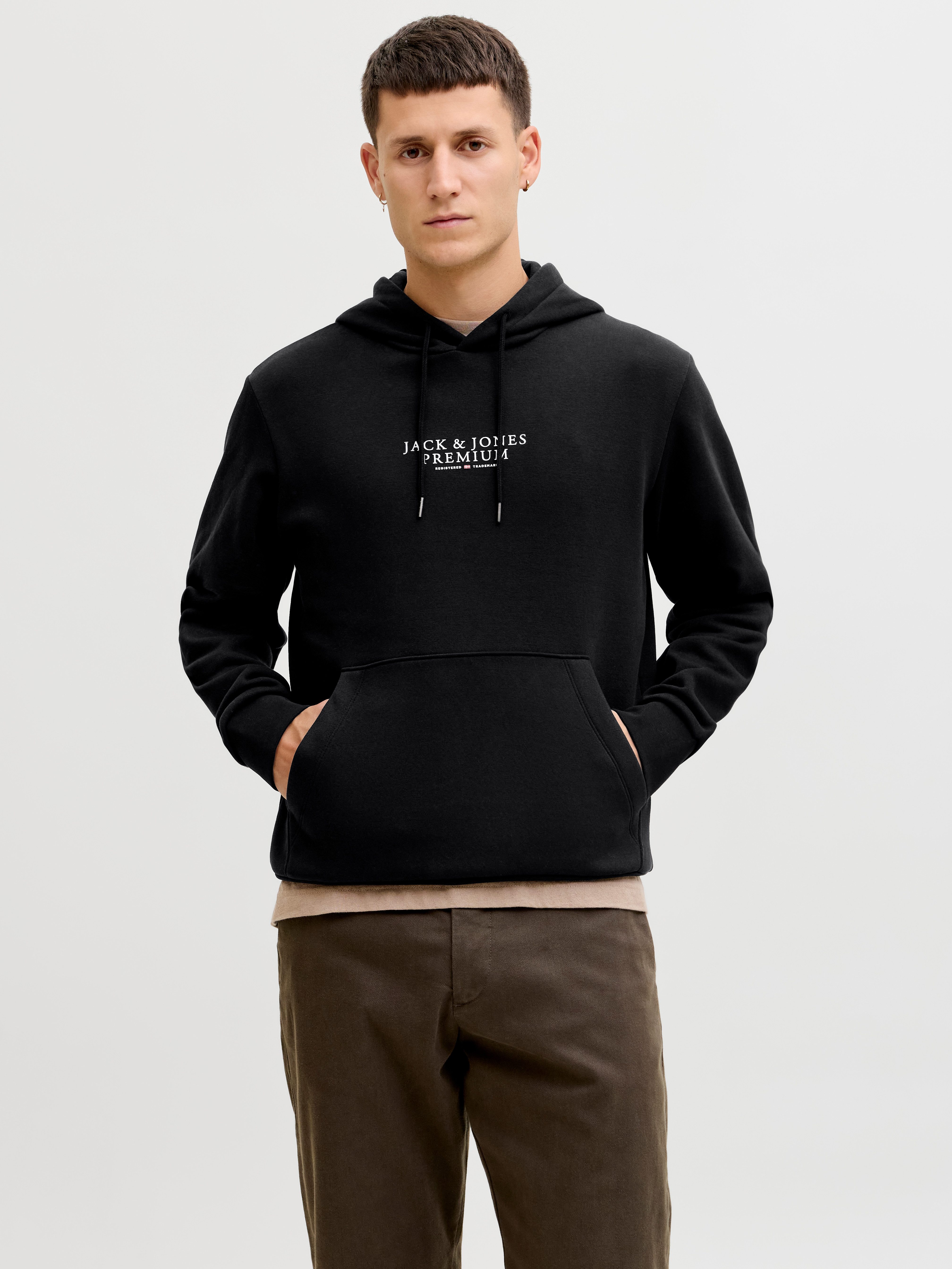 Jack & Jones Kapuzensweatshirt JPRBLUARCHIE SWEAT HOOD NOOS mit Logo Print