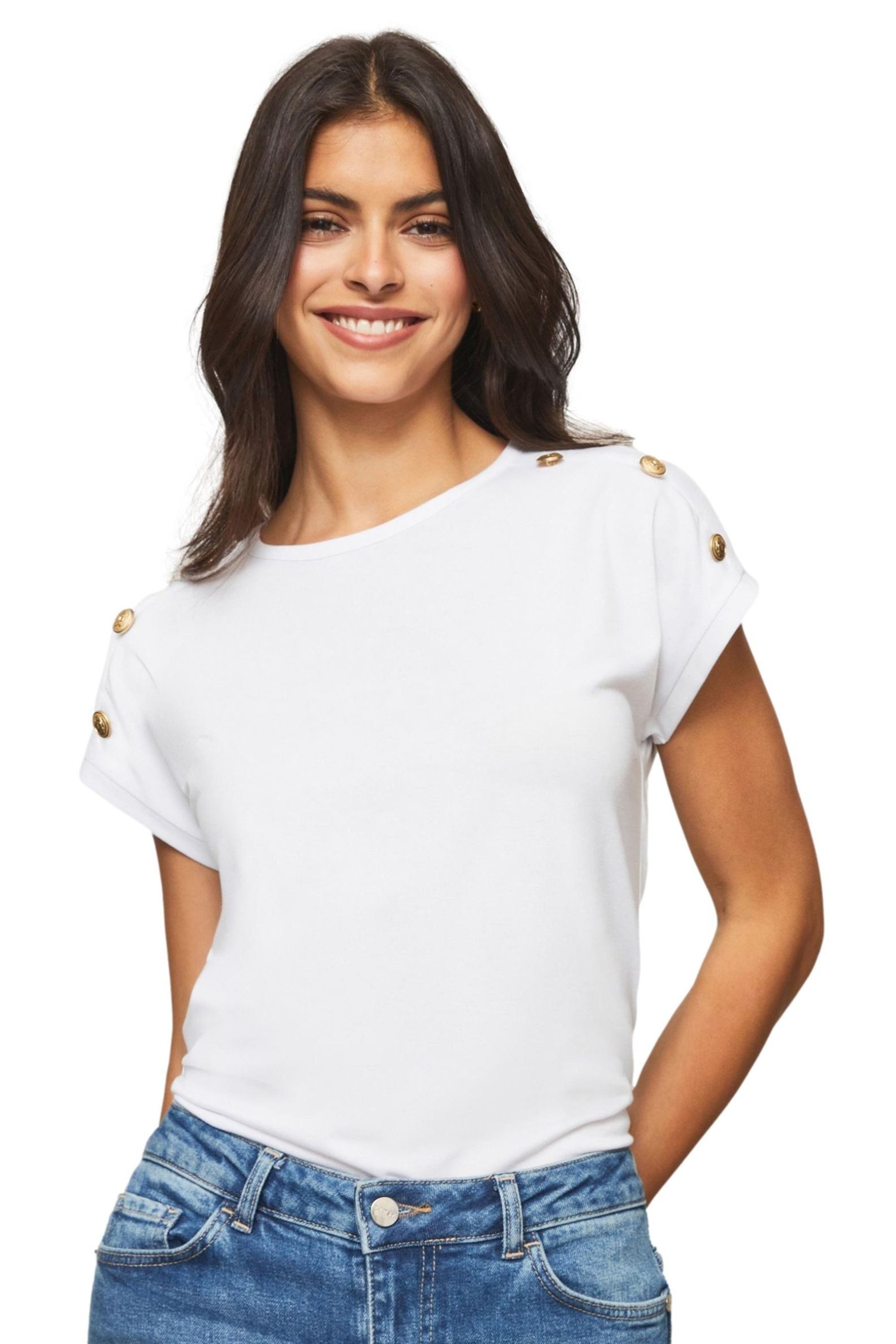 T-Shirt Lipsy T-Shirt mit Rundhalsausschnitt, Regular