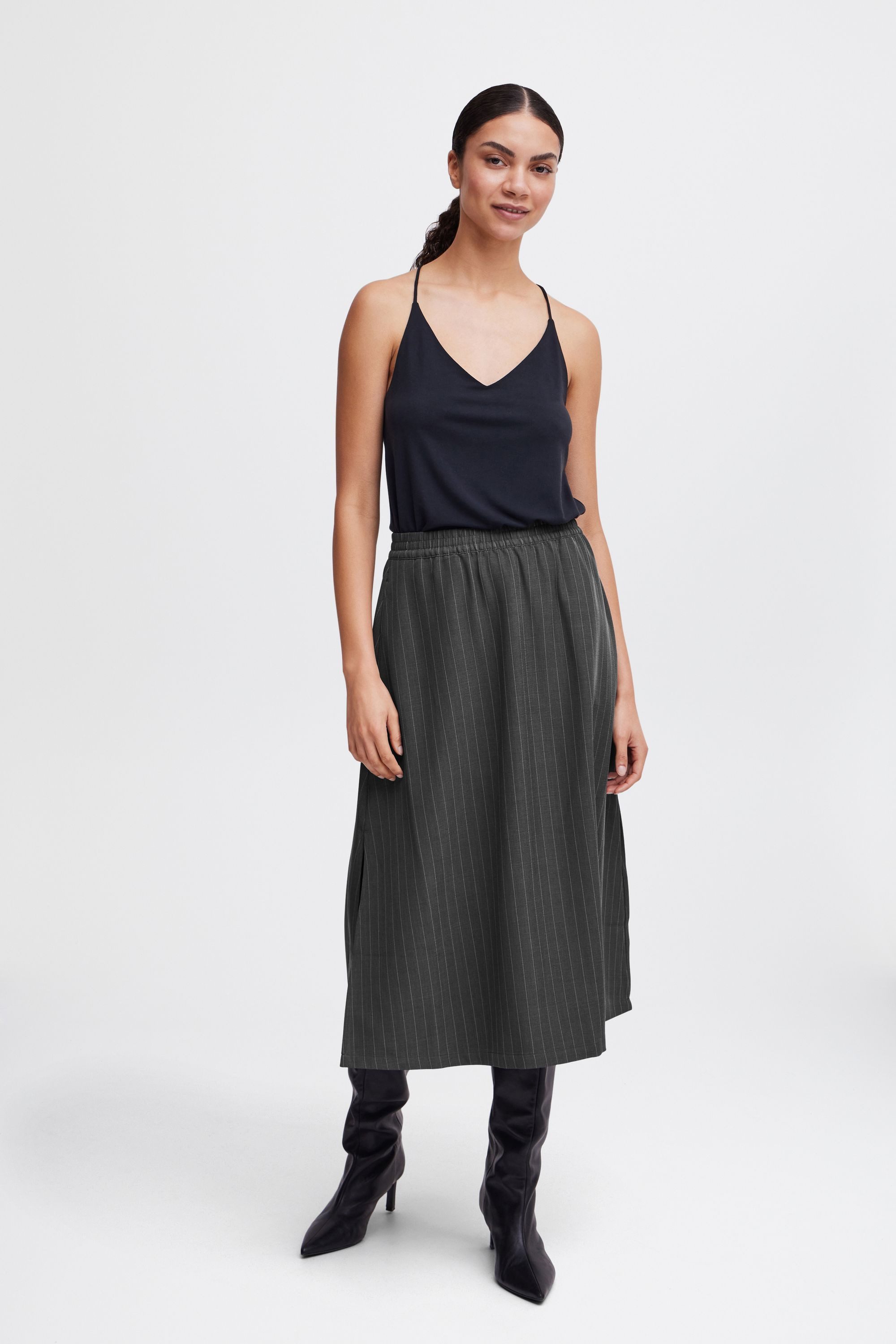 b.young Jerseyrock BYMMIDDE LONG SKIRT - LIGHT WOVEN