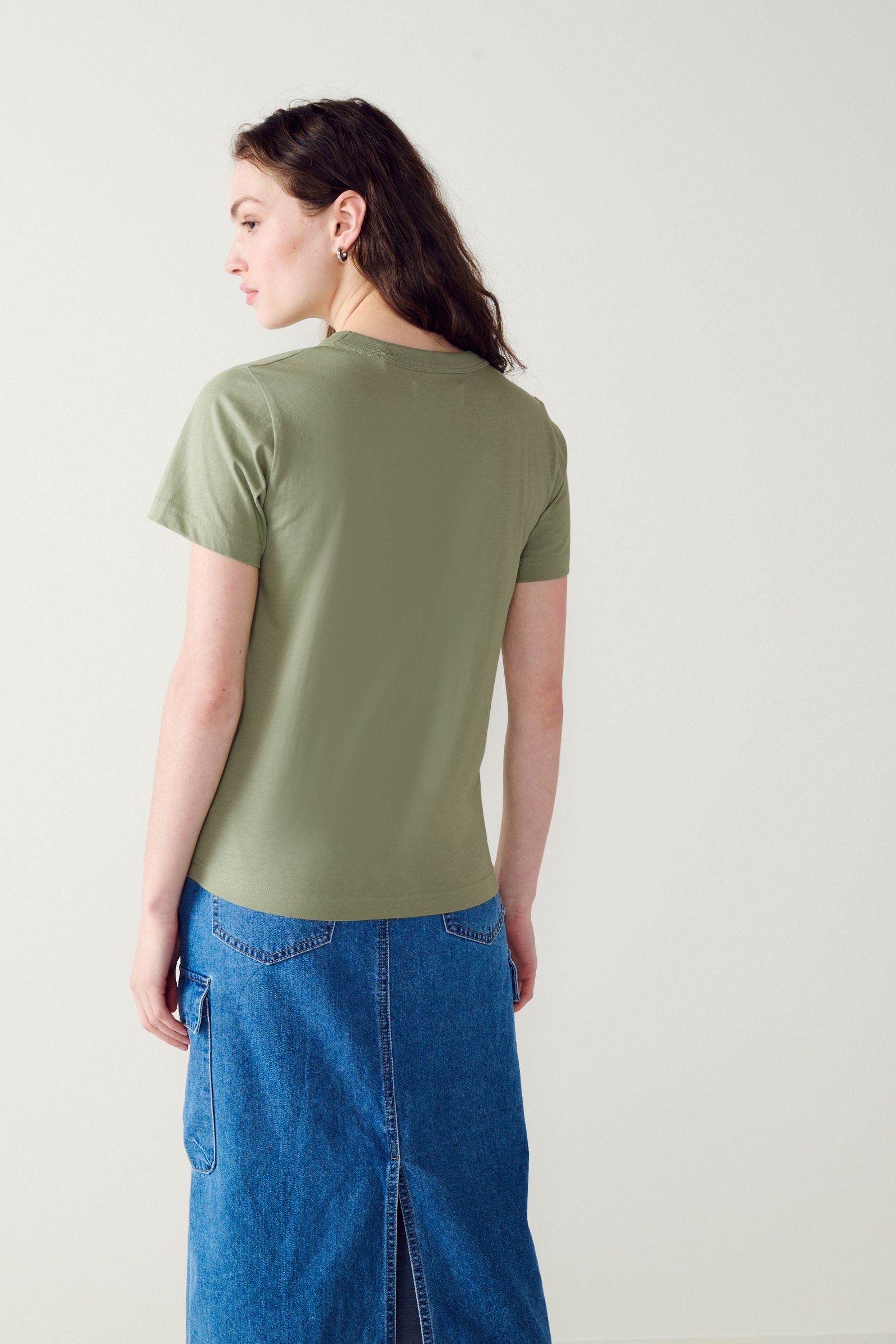 Next T-Shirt Essential Kurzarm-T-Shirt mit Rundhalsausschnitt günstig online kaufen