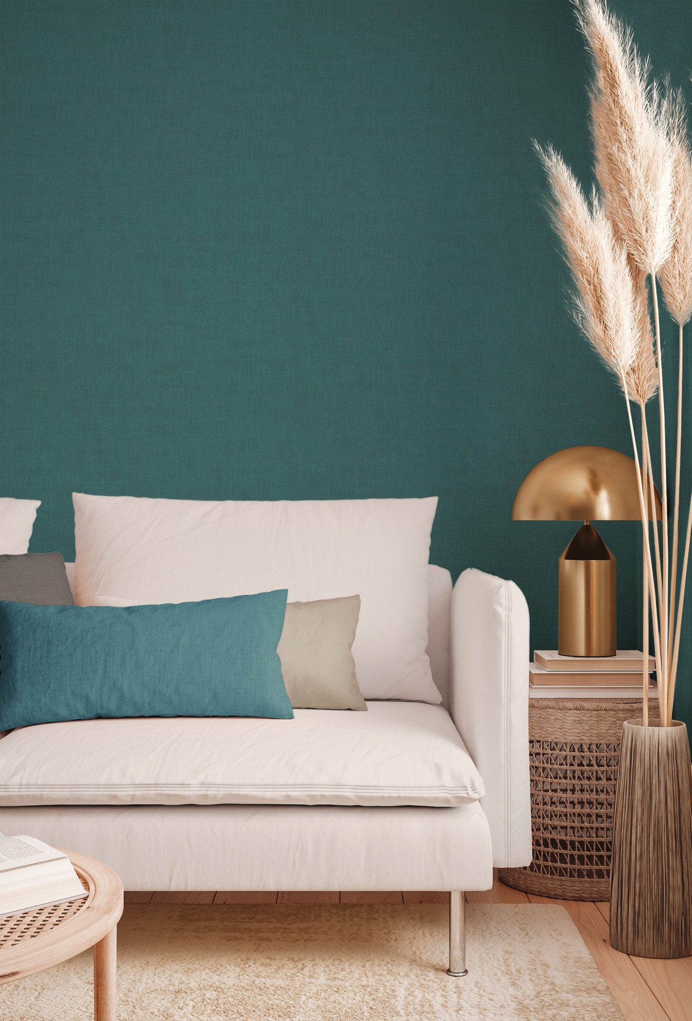 Bricoflor Dunkelgraue Tapete für Industrial Style Küche und Wohnzimmer Vlie günstig online kaufen
