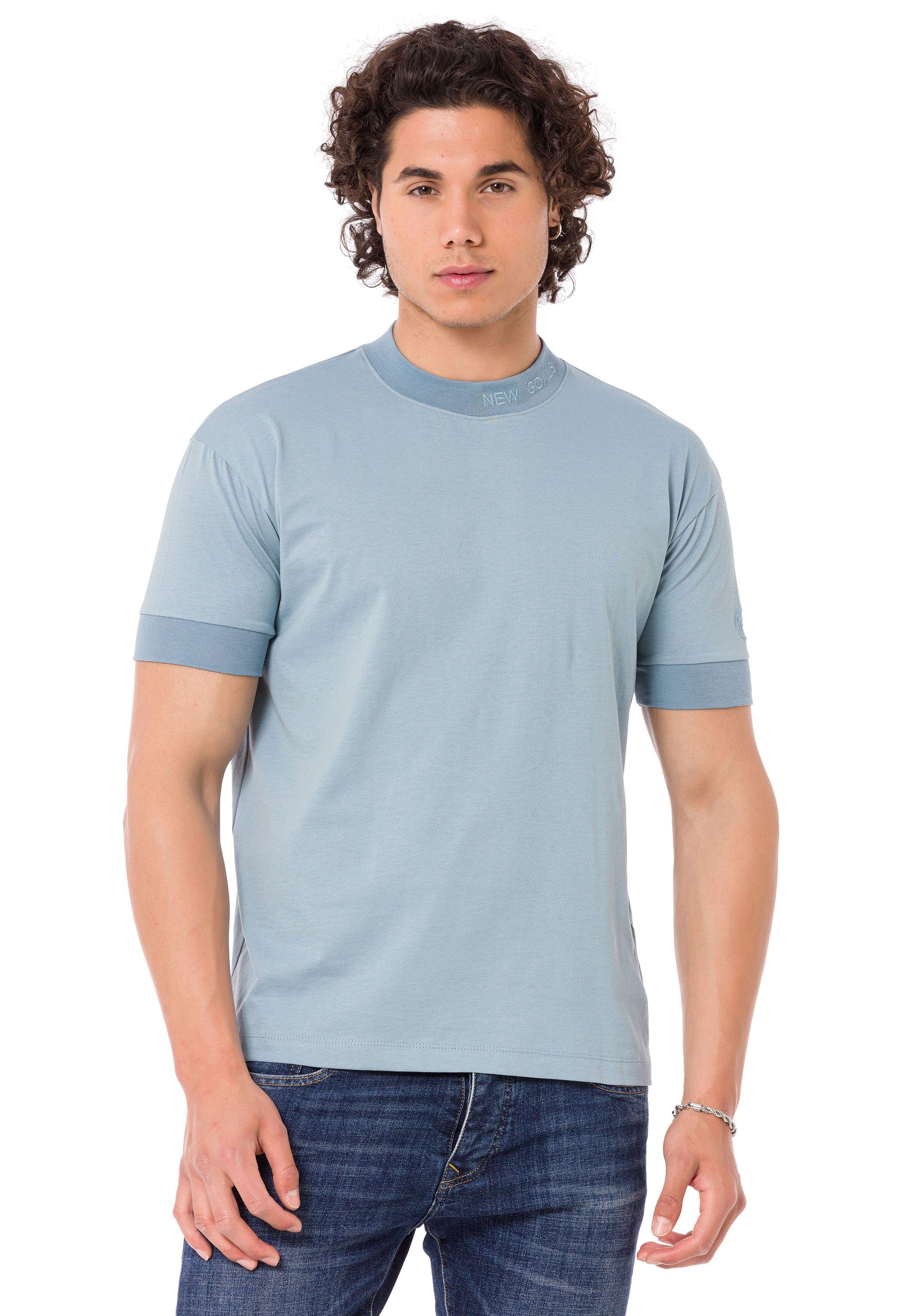 RedBridge T-Shirt Widnes Logo-Bestickung blau mit