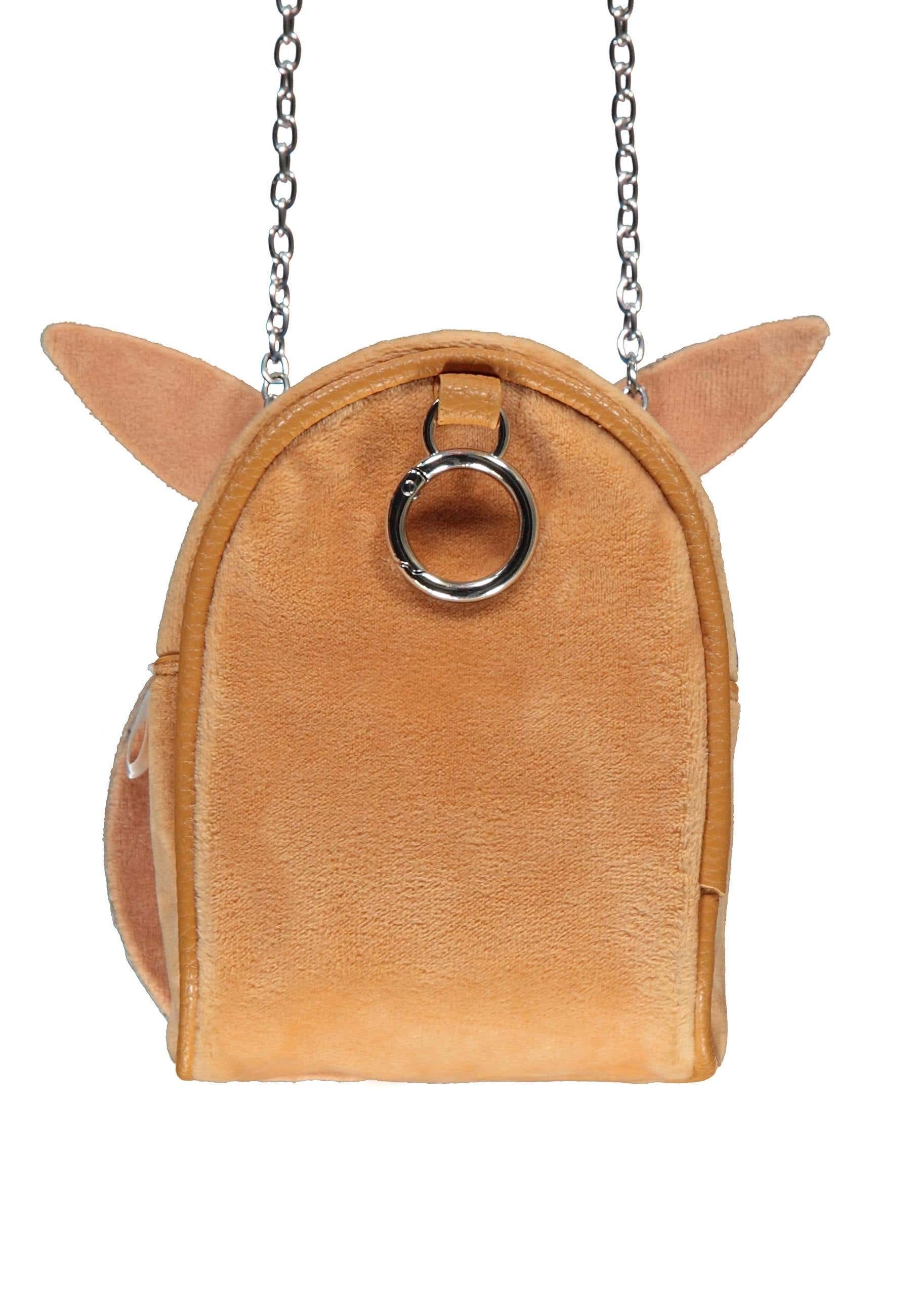 POKÉMON Schultertasche Eevee Evoli Micro Bag, Plüsch Handtasche Kawaii