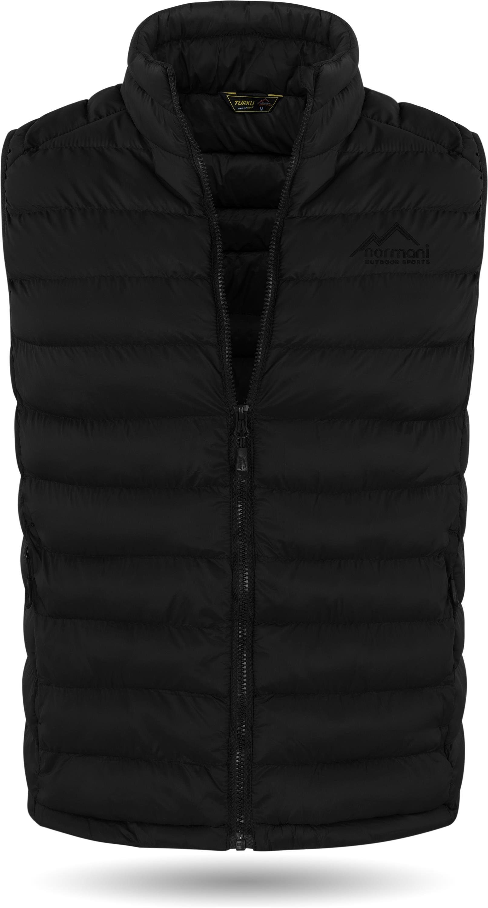 normani Steppweste Herren Weste Turku Wattierte Outdoor Steppweste Winddicher Midlayer mit Stehkragen