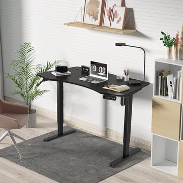 Randaco Schreibtisch Höhenverstellbarer Tisch Schwarz Gestell Elektrisch Schreibtisch, Stahl