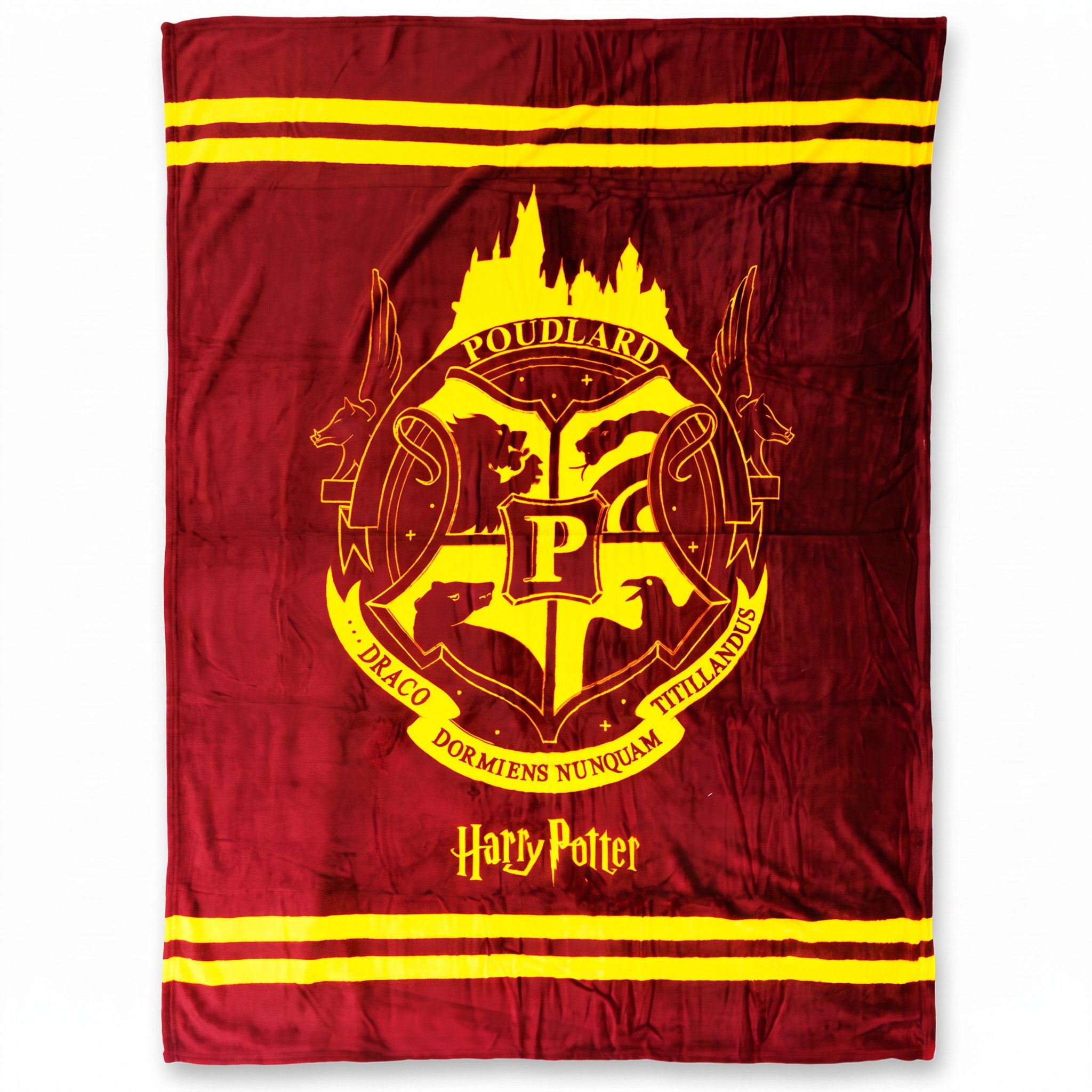 Wohndecke Harry Potter Hogwarts Flanell Wohndecke warme Kuscheldecke 130x160 cm, Harry Potter