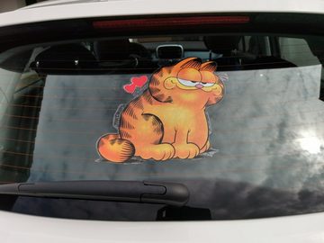 Disney Wandtattoo Garfield LIEBE HMHHHMMM Herz Aufkleber aus 1978 für z.b. Schrank WC Deckel 25 cm, Künstler: Jim Davis