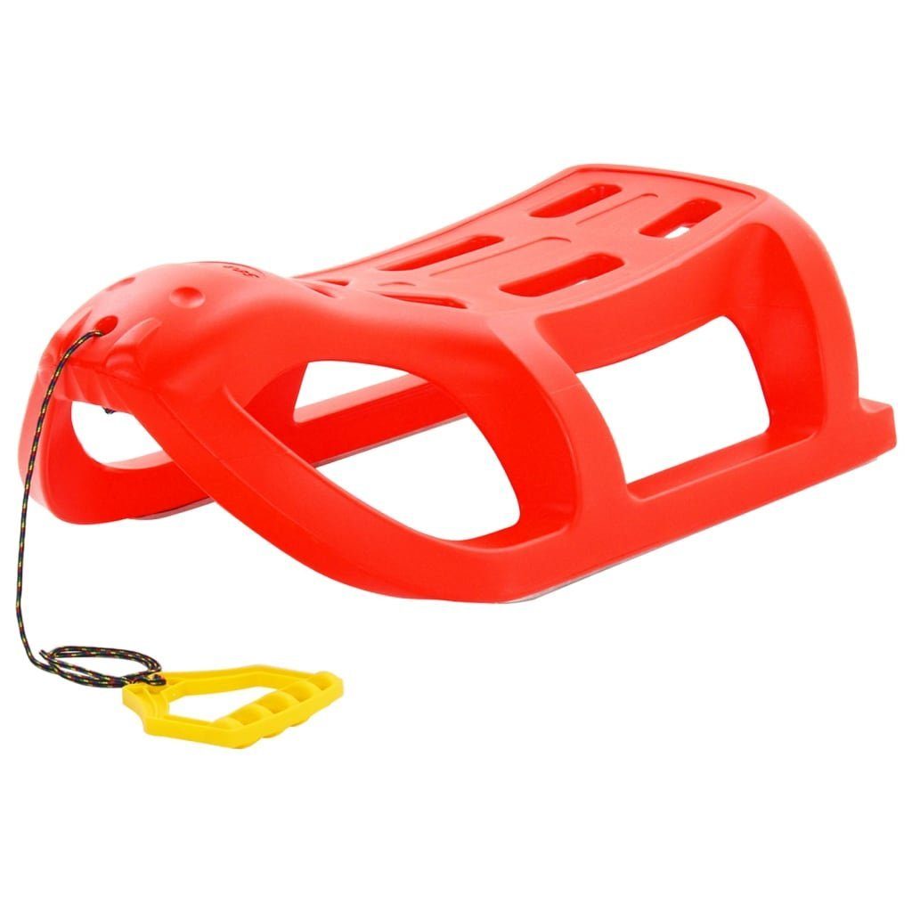 Schlitten Schlitten Rot 80x39,5x25,5 cm Kunststoff Rodeln