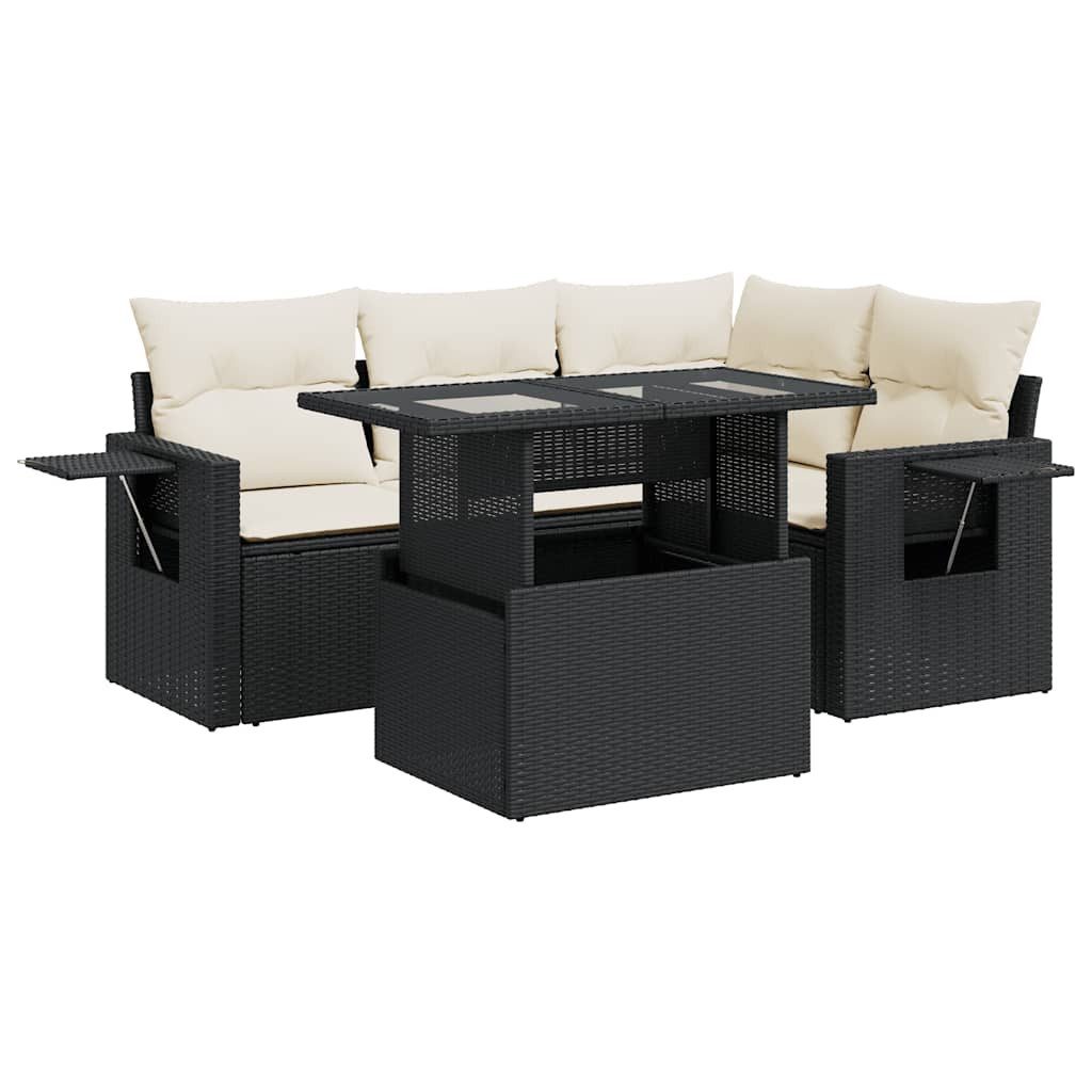 vidaXL Gartenlounge-Set 5-tlg. Garten-Sofagarnitur mit Kissen günstig online kaufen
