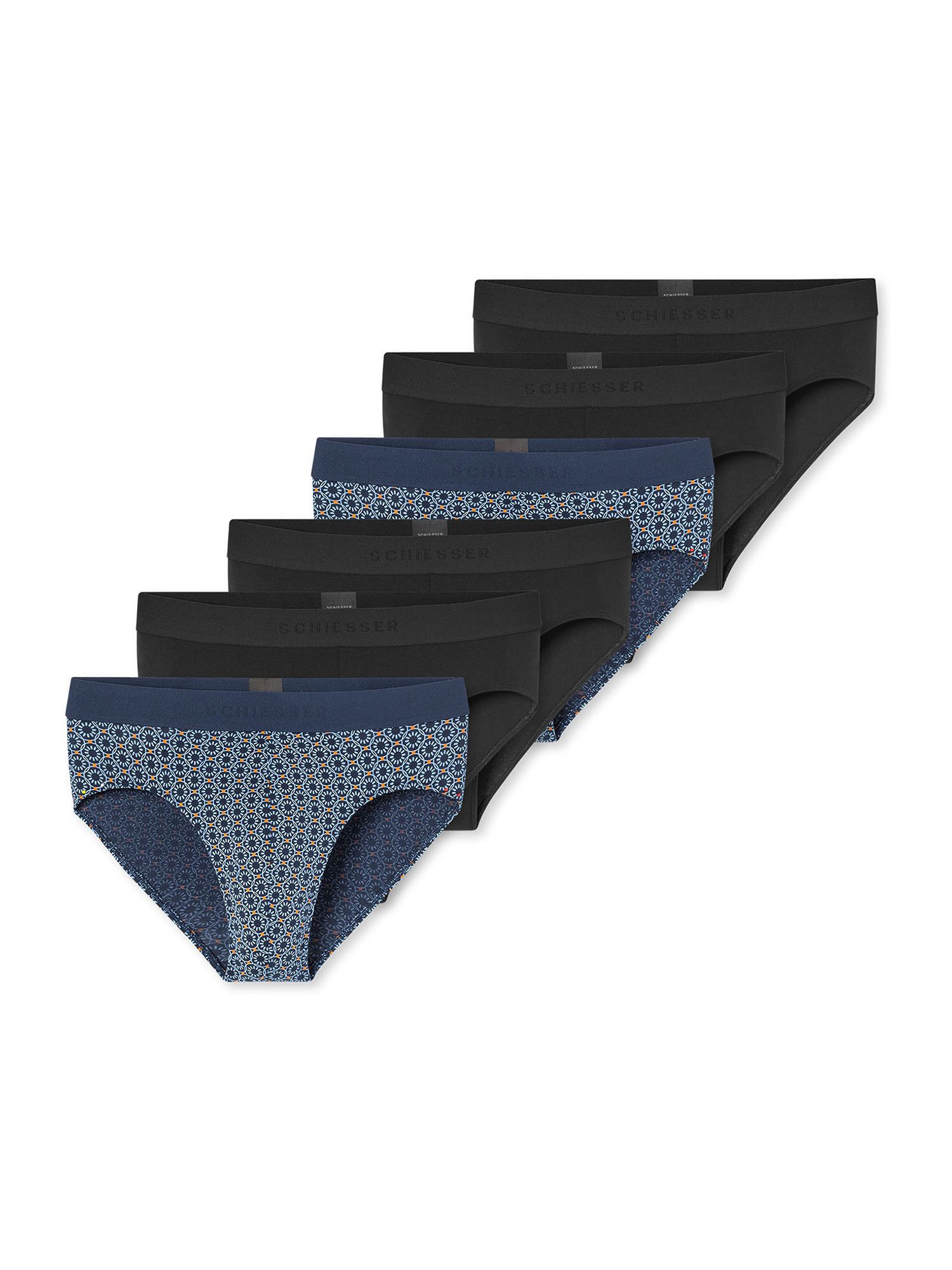 Schiesser Rioslip 955 (6-St) Rio Slip, Mittelhoher Slip, Rioslip