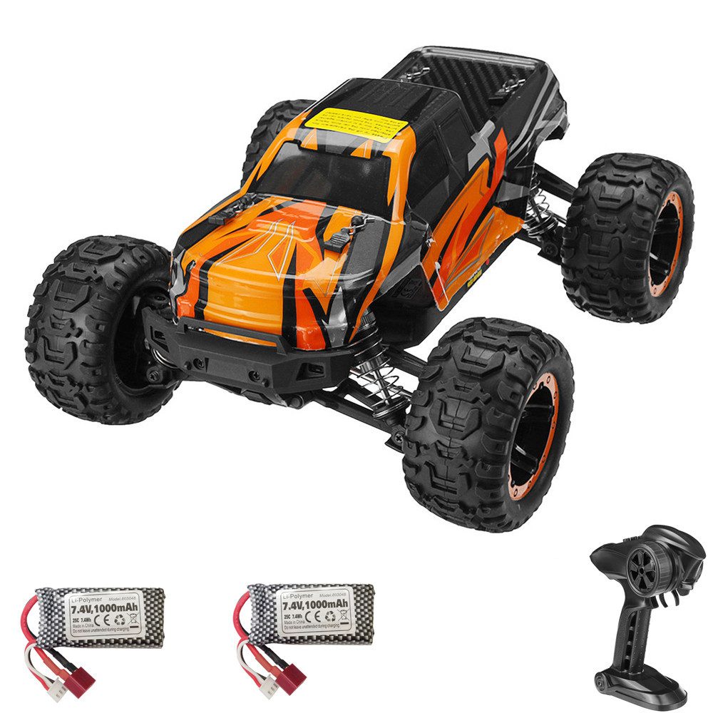 Insma RC-Truck (1:16 2,4GHz 4WD bürstenlose RC-Auto), Hochgeschwindigkeit 45 km/h mit 2 Akkus
