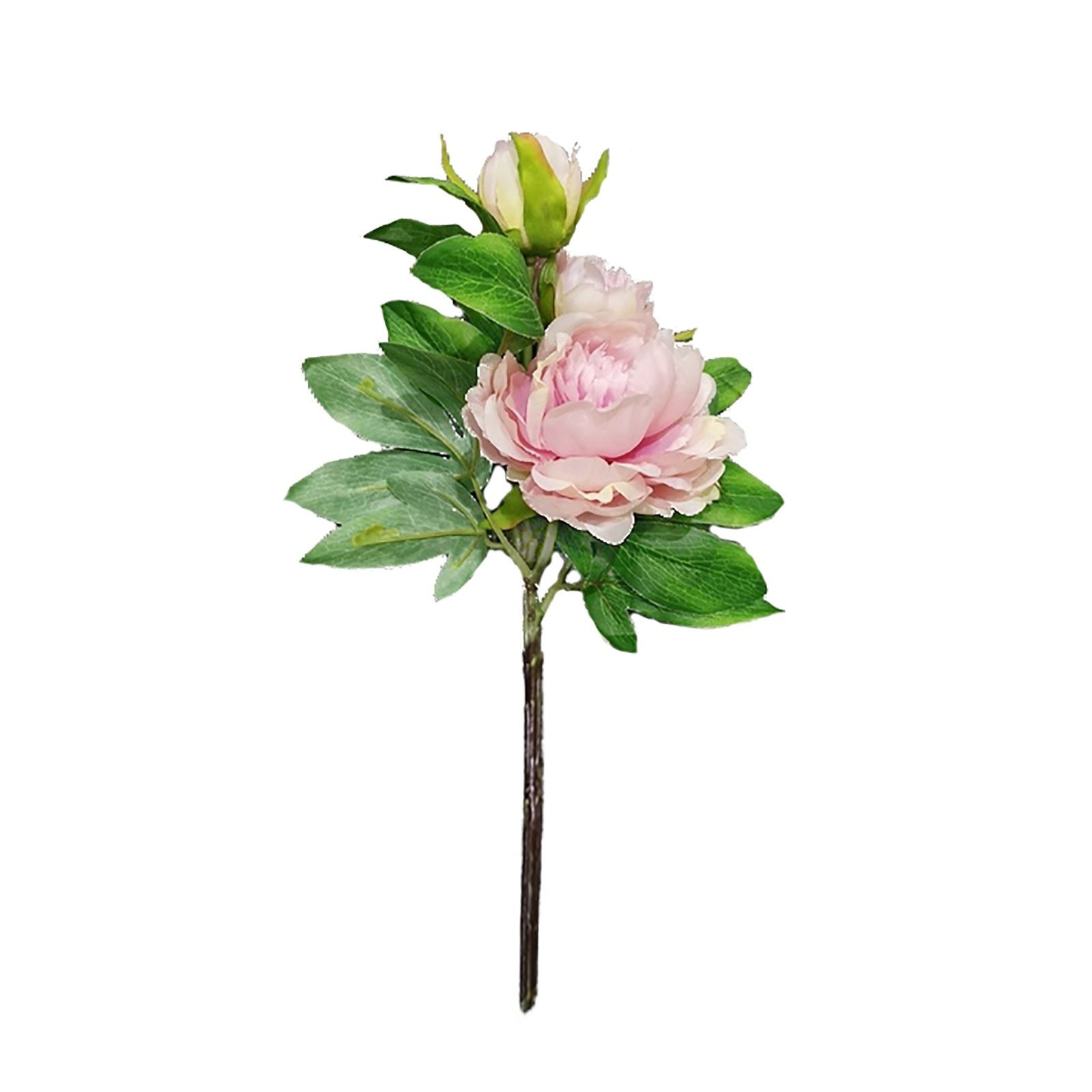 Kunstblume Pfingstrose 38 cm Kunstblume Flora Pfingstrose, HTI-Living, Höhe 38 cm Rosa
