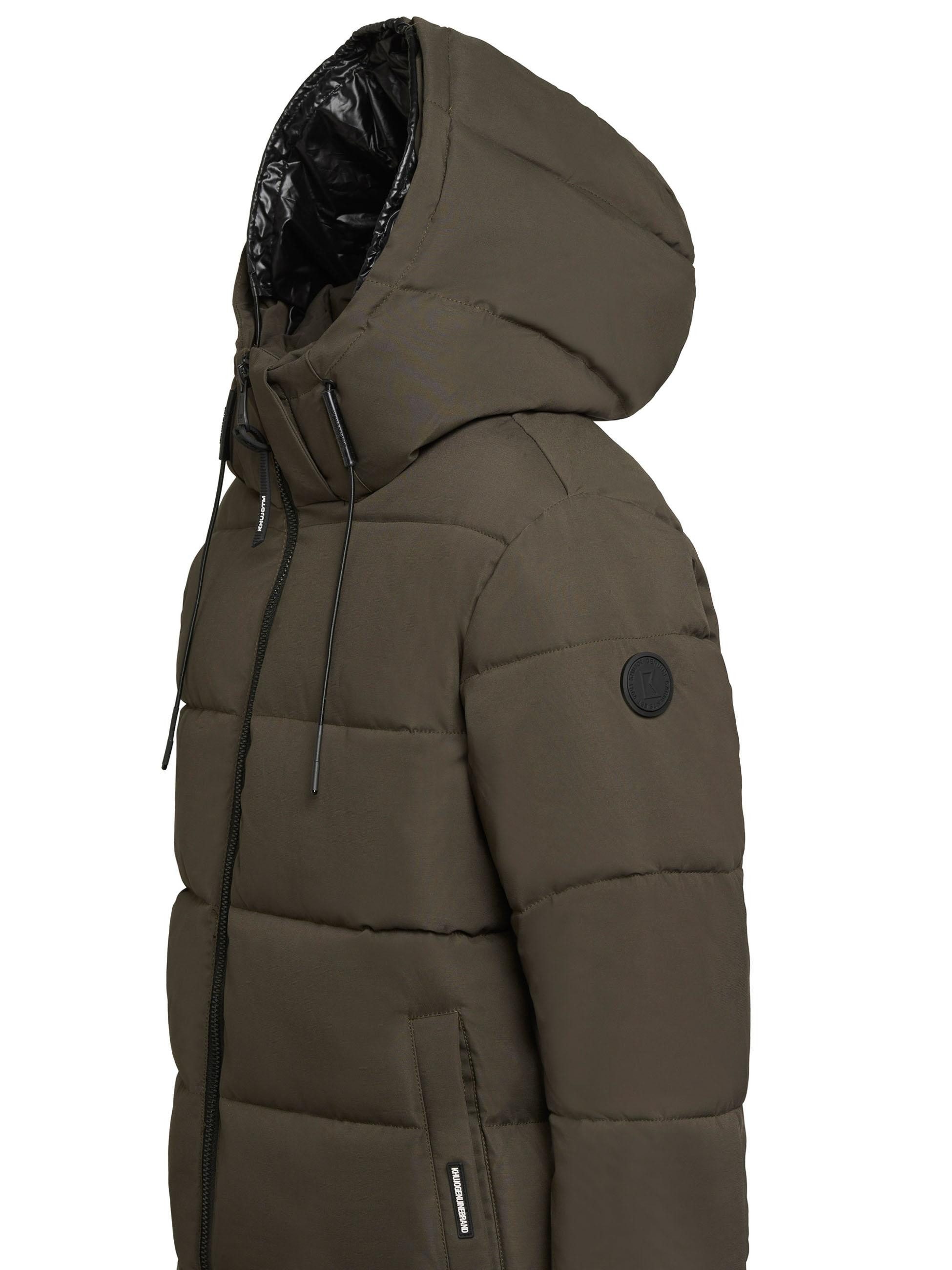 khujo Winterjacke Loga2-YM Steppjacke mit abnehmbarer Kapuze und Rucksackträgern