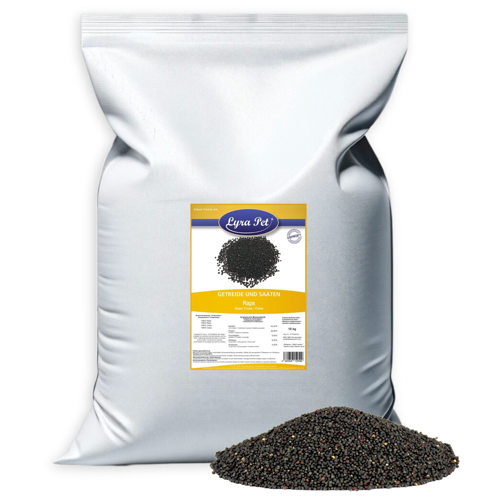 Lyra Pet 10 kg Lyra Pet® Raps Vogelfutter, für: Wildvogel