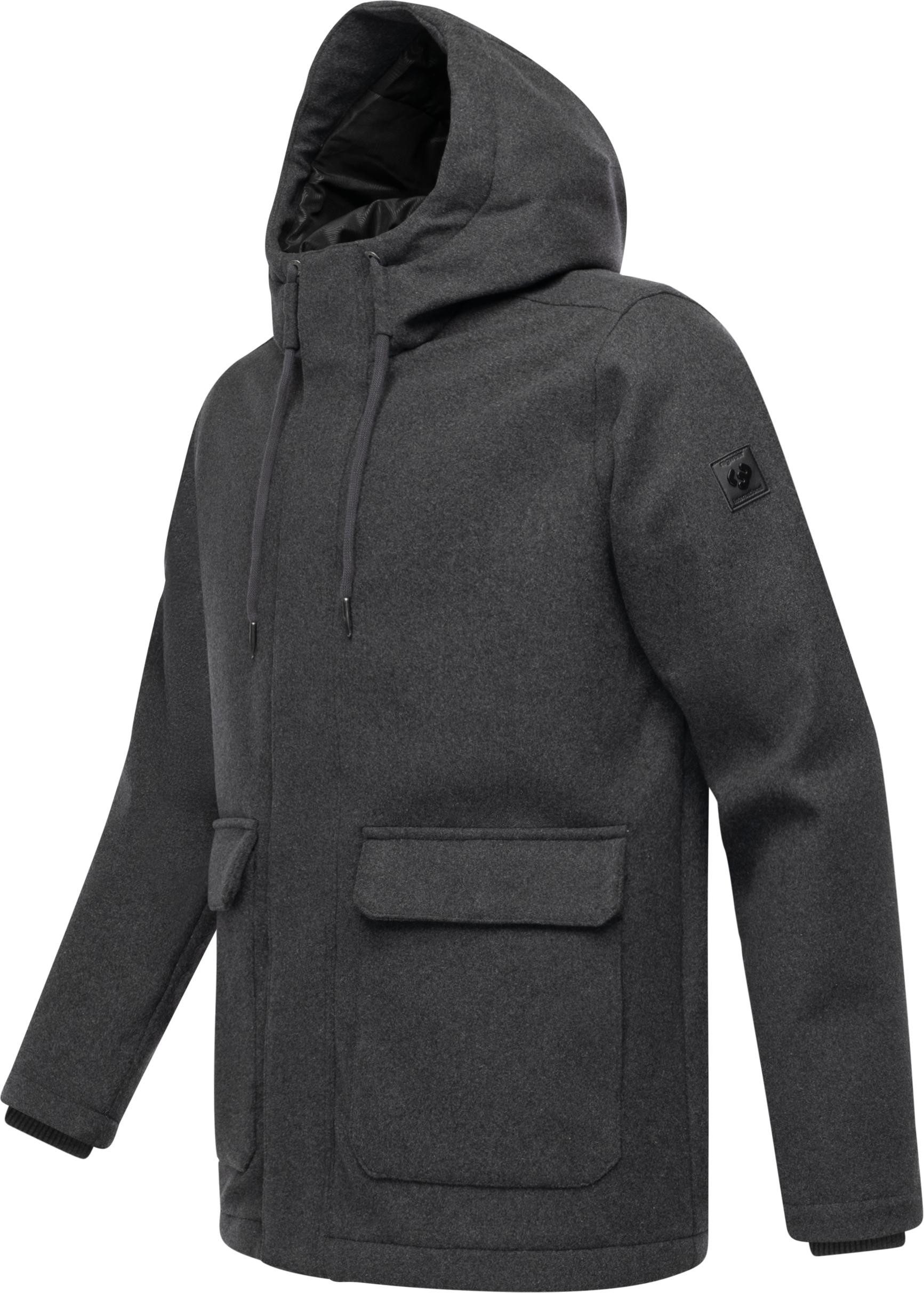 Ragwear Outdoorjacke Mr Them Felt YOUMODO Warmer Herren Wollmantel mit groß günstig online kaufen