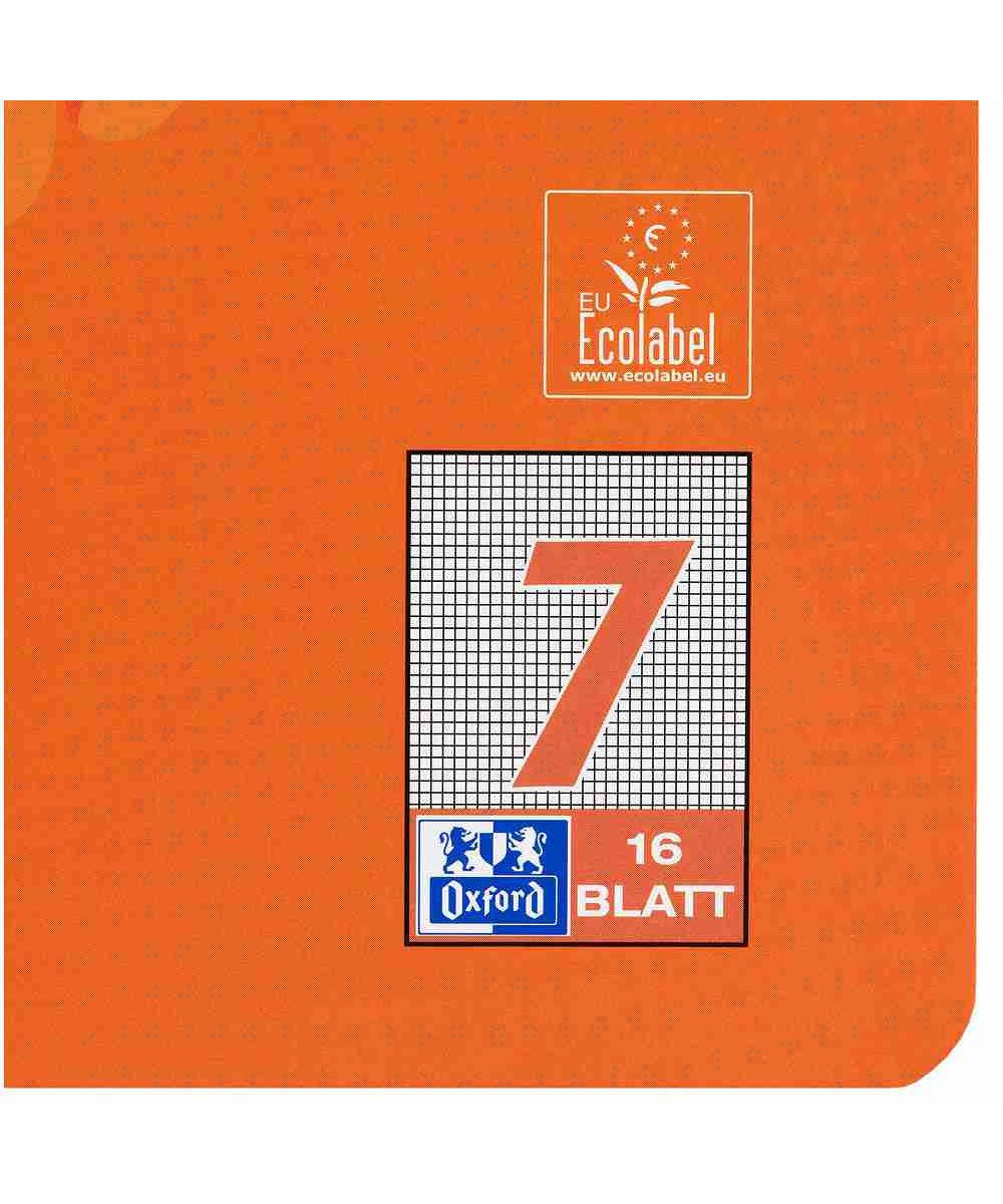 OXFORD Schulheft Oxford Schulheft A4, kariert 16 Blatt, Optik Paper, Hoher Schreibkomfort, hohe Reißfestigkeit