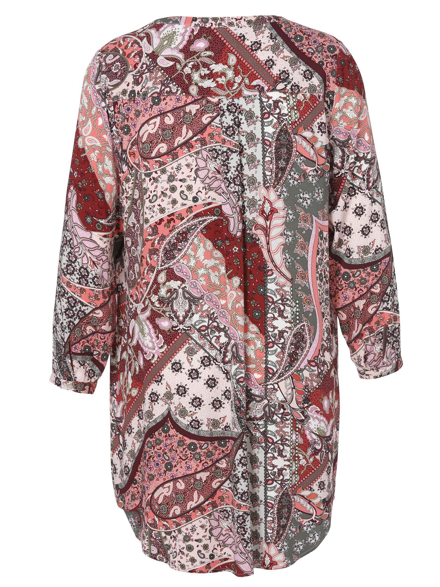 VIA APPIA DUE Klassische Bluse mit abstraktem Allover-Muster