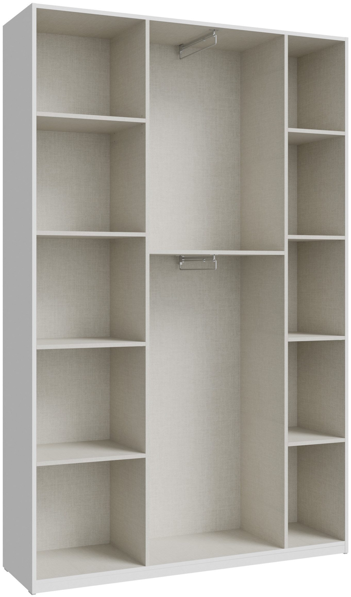FORTE Kleiderschrank B/H/T 133,2/210,5/42 cm, stehende Montage – Bild 4 von 5
