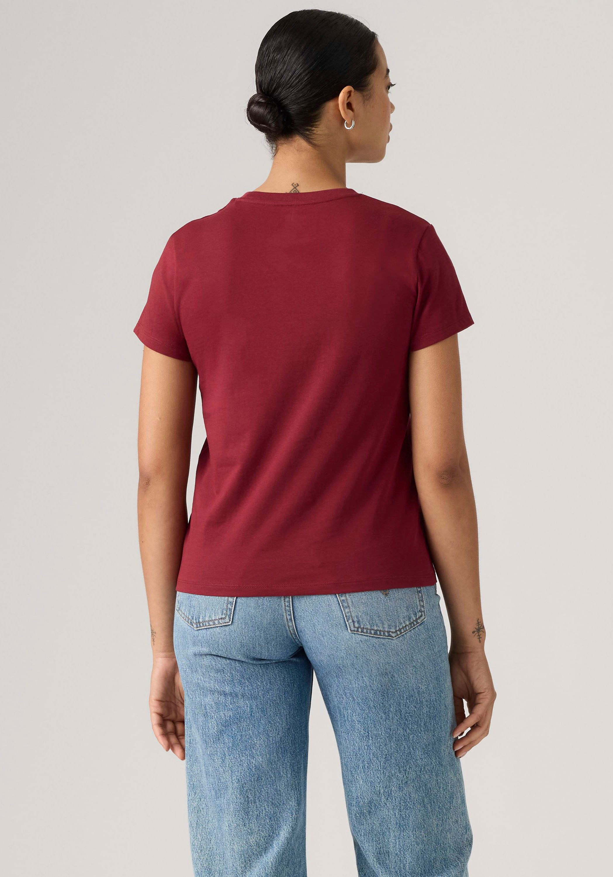 Levi's® T-Shirt THE PERFECT TEE mit Batwing-Logoprint – Bild 3 von 4