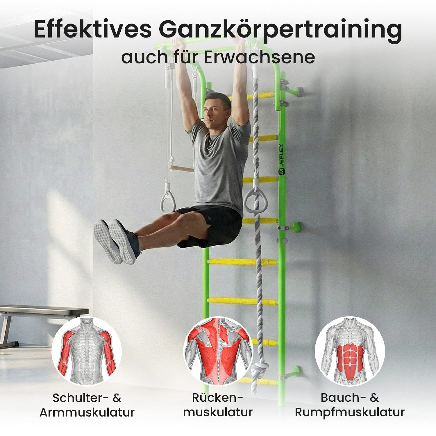 Jeflex Sprossenwand Sprossenwand ClimbMaxx M2
